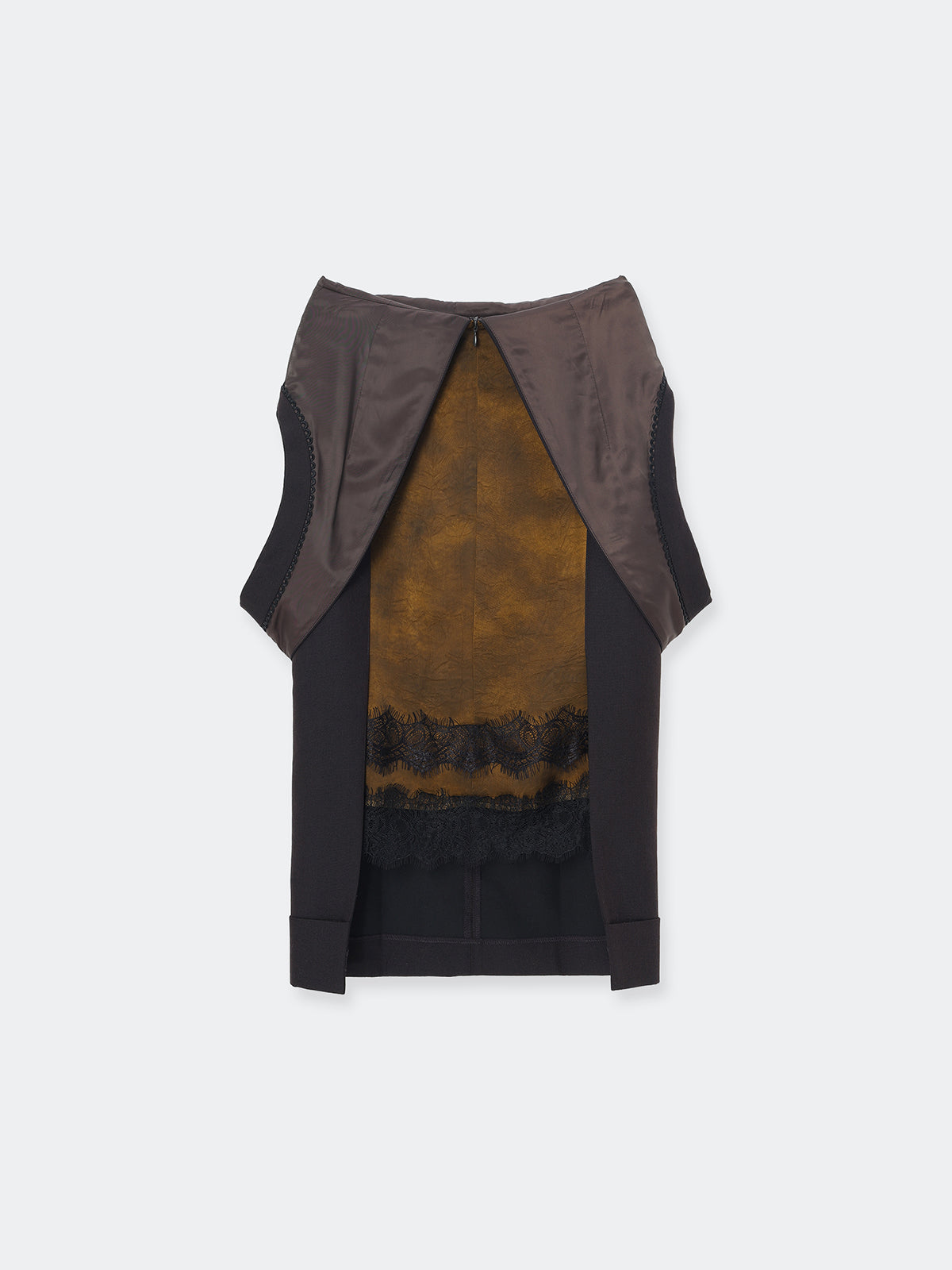 Deformation lace skirt