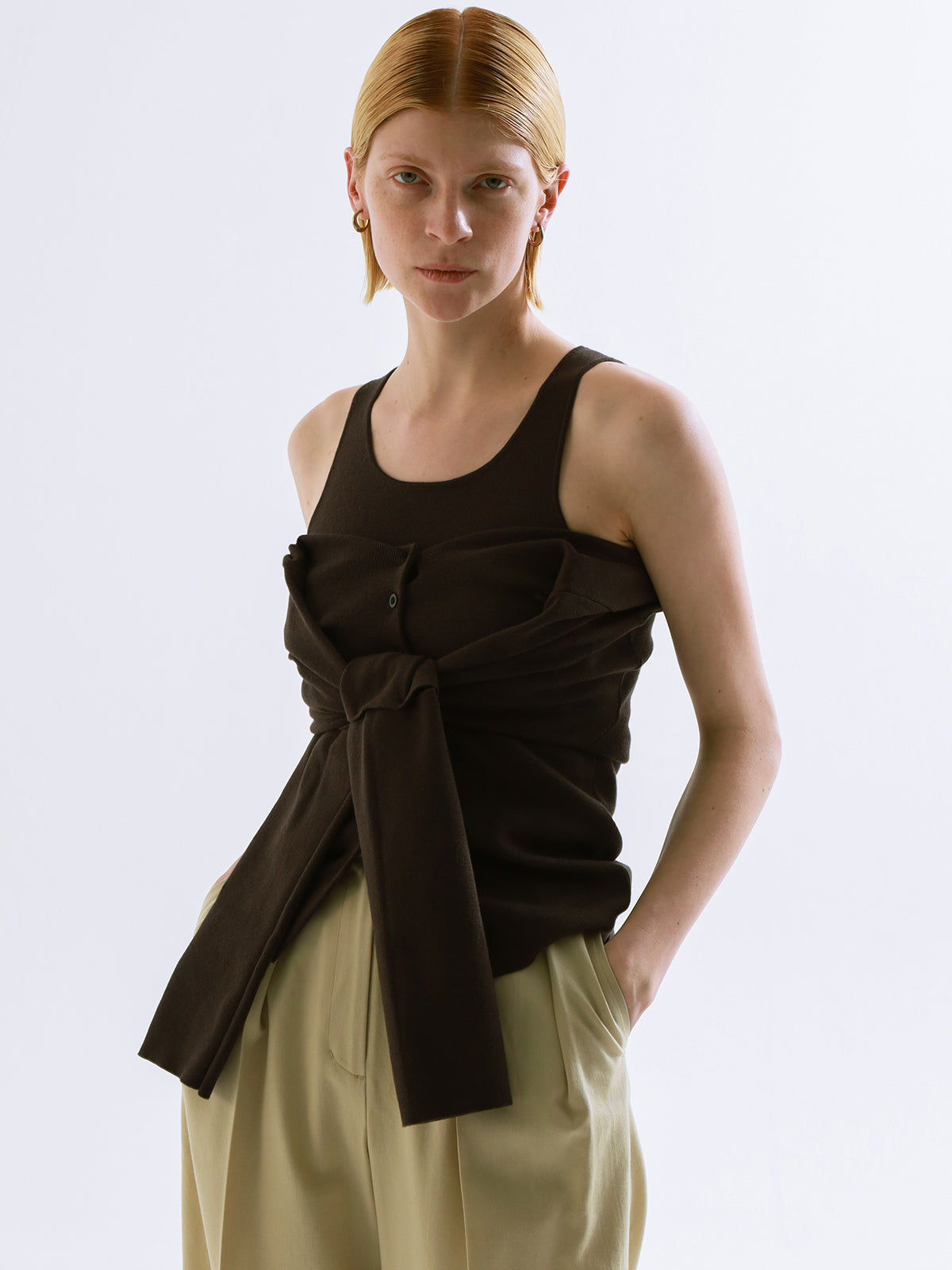 COTTON SILK MULTI KNIT TOPS