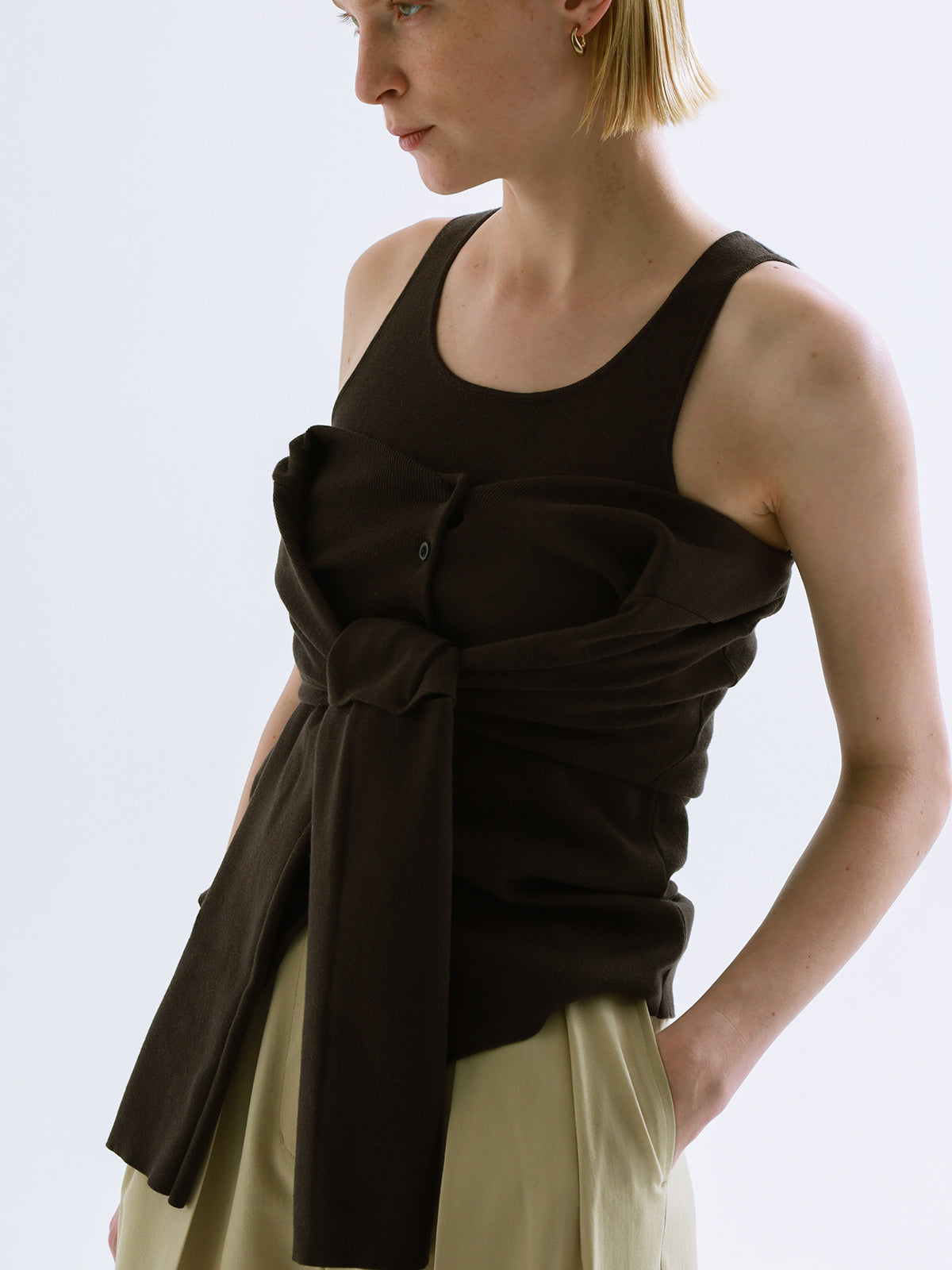 COTTON SILK MULTI KNIT TOPS