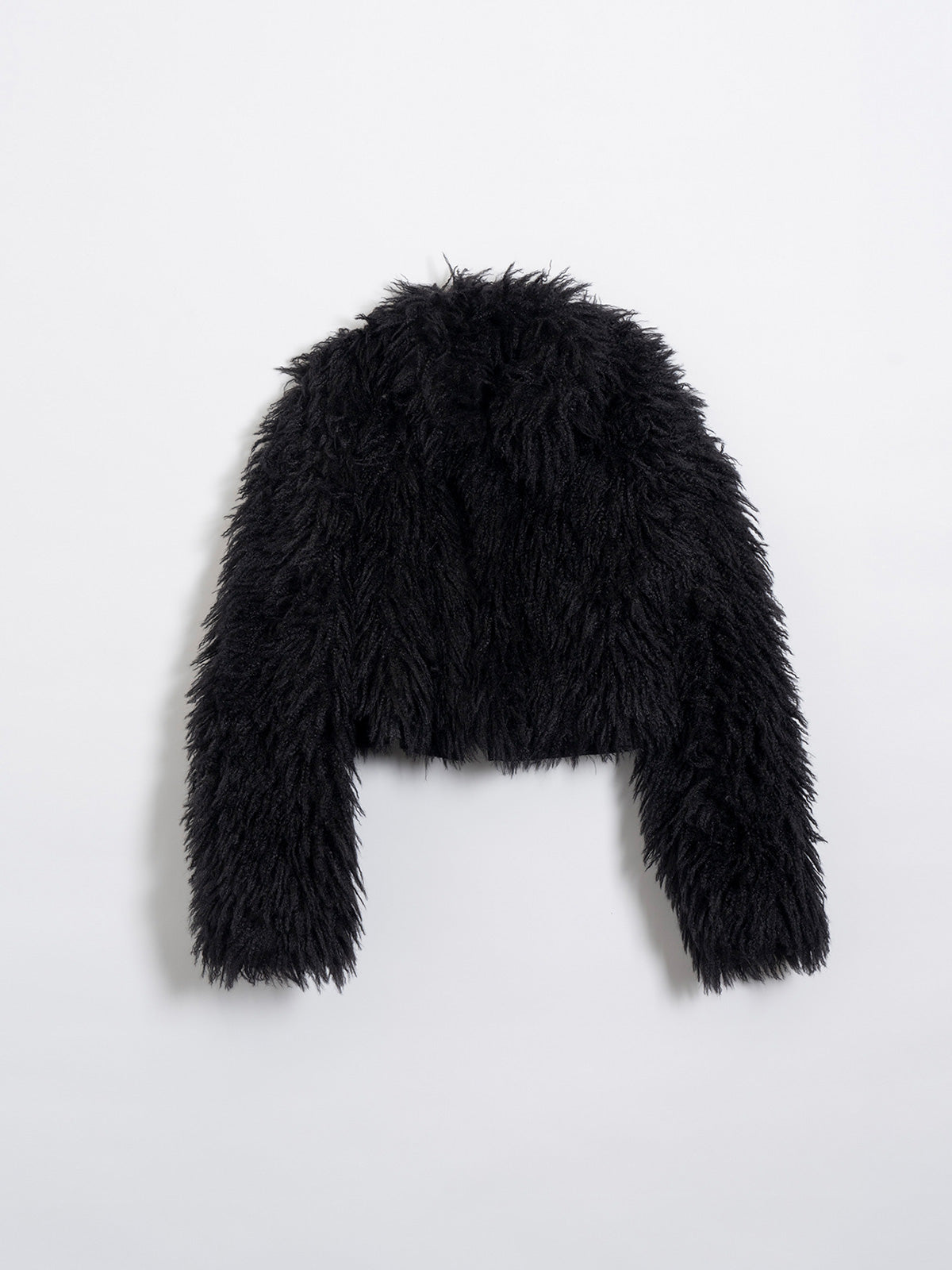 Vague fur short jacket