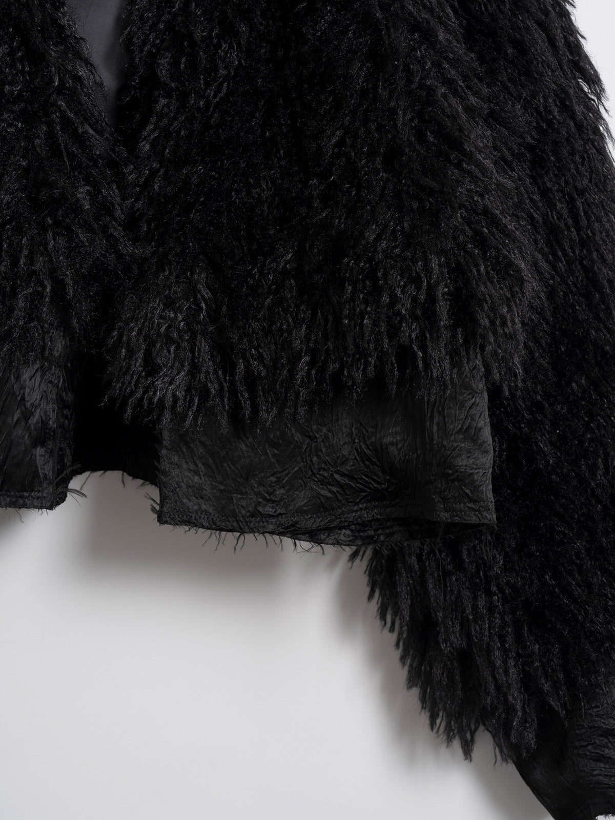 Vague fur short jacket