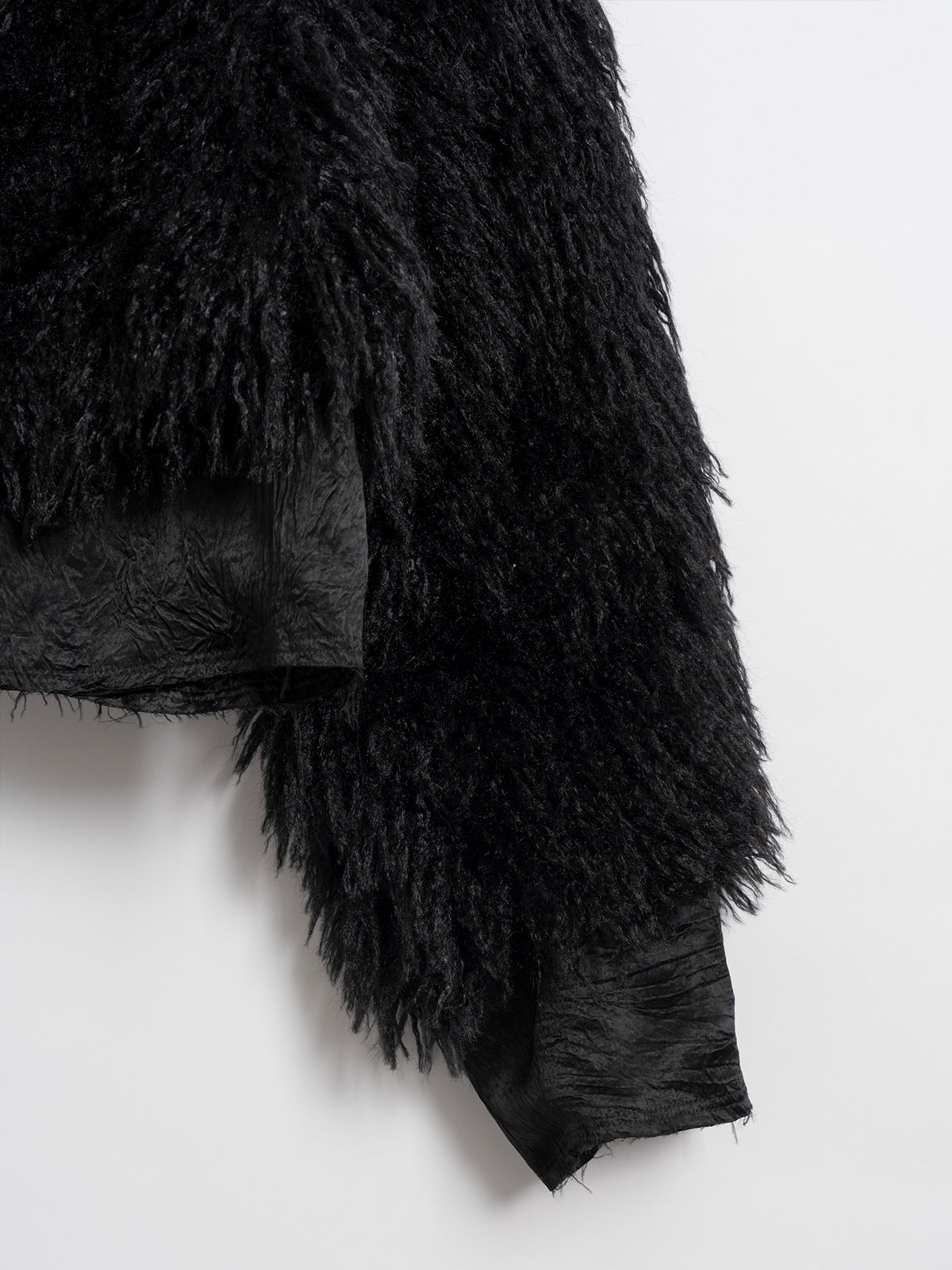 Vague fur short jacket