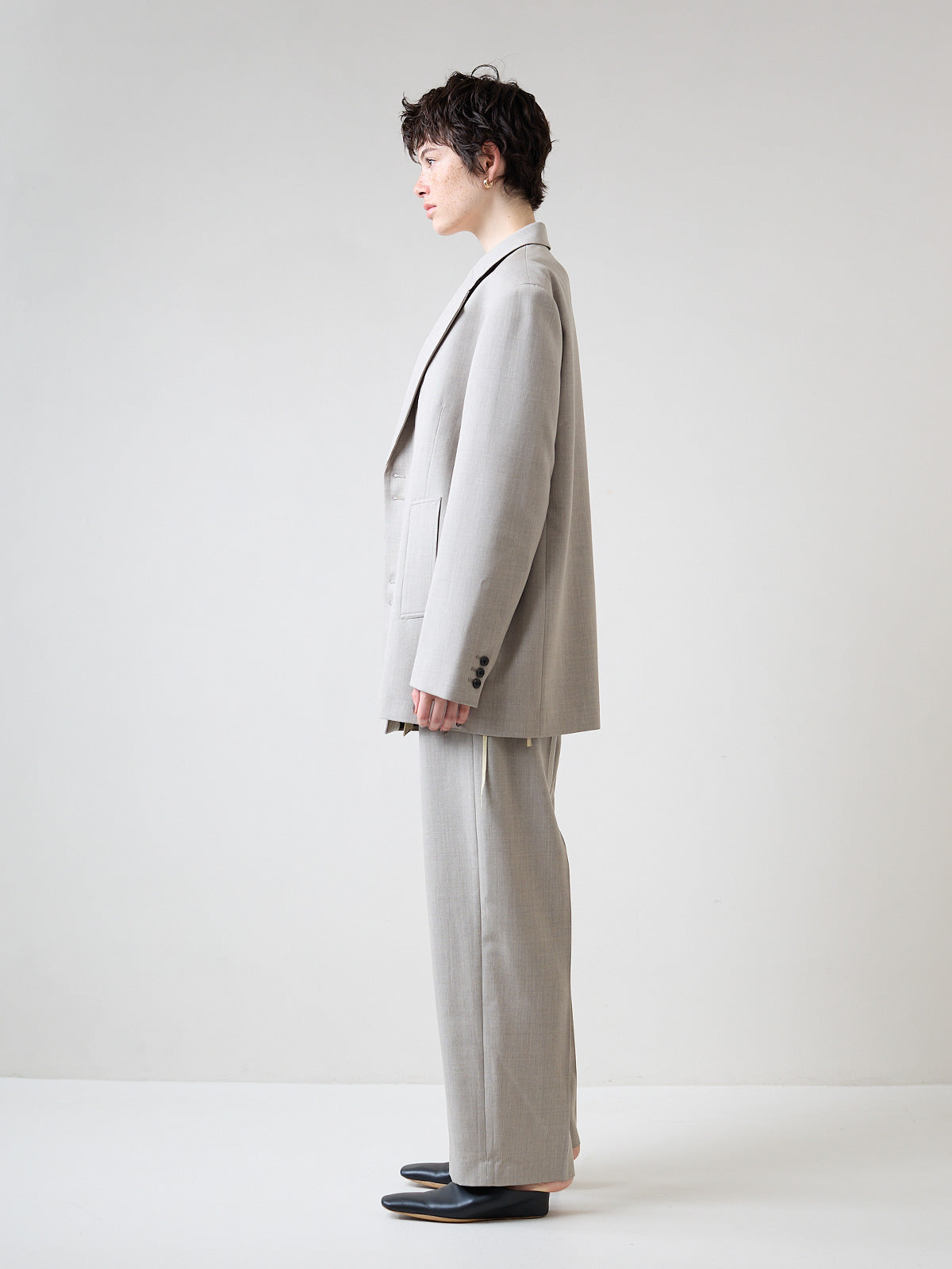 WOOL SINGLE JACKET