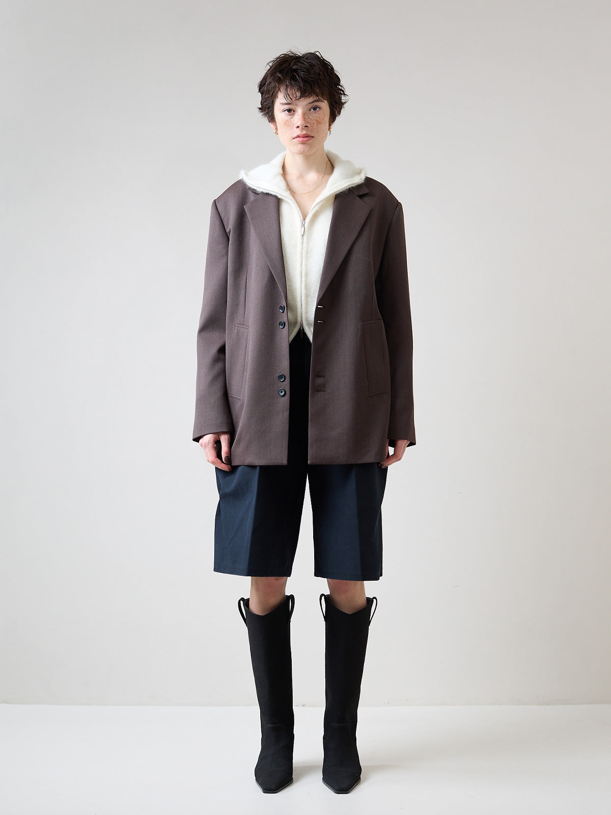 WOOL SINGLE JACKET