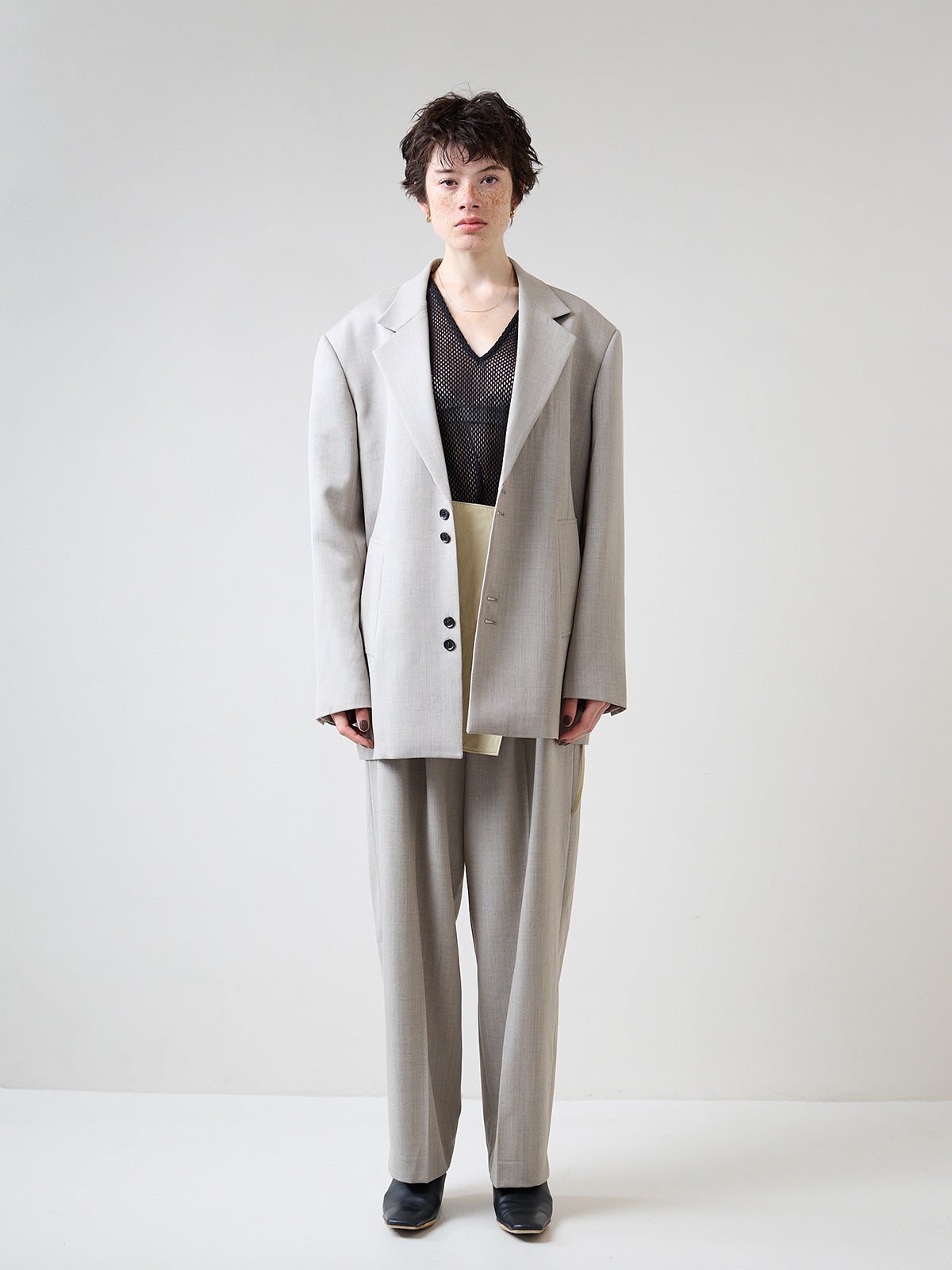 WOOL SINGLE JACKET