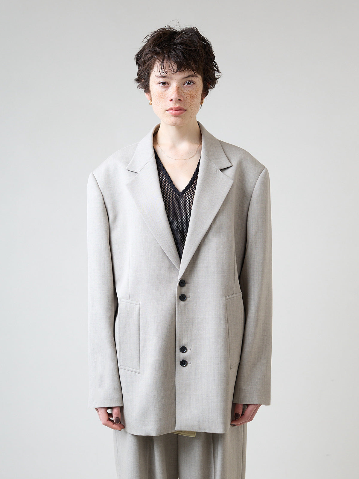 WOOL SINGLE JACKET