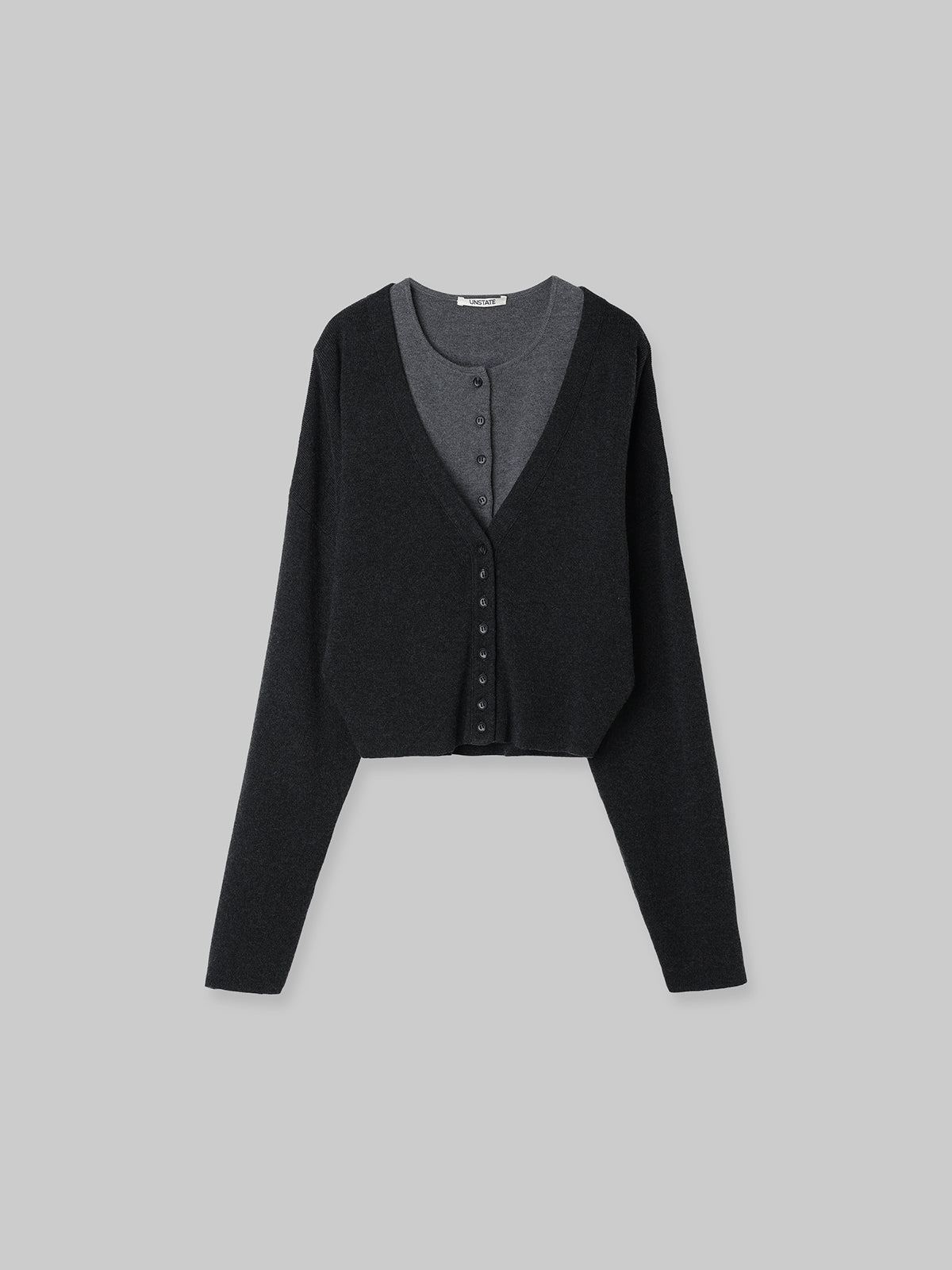 LAYERED KNIT CARDIGAN