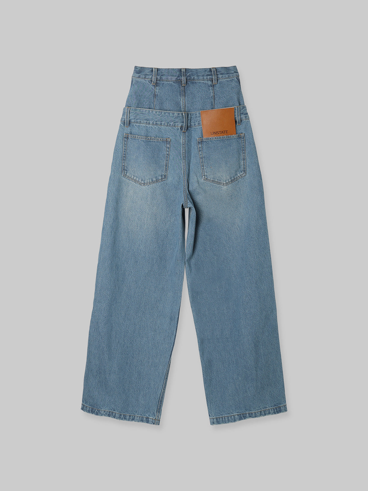 DOUBLE WAIST WIDE PANTS