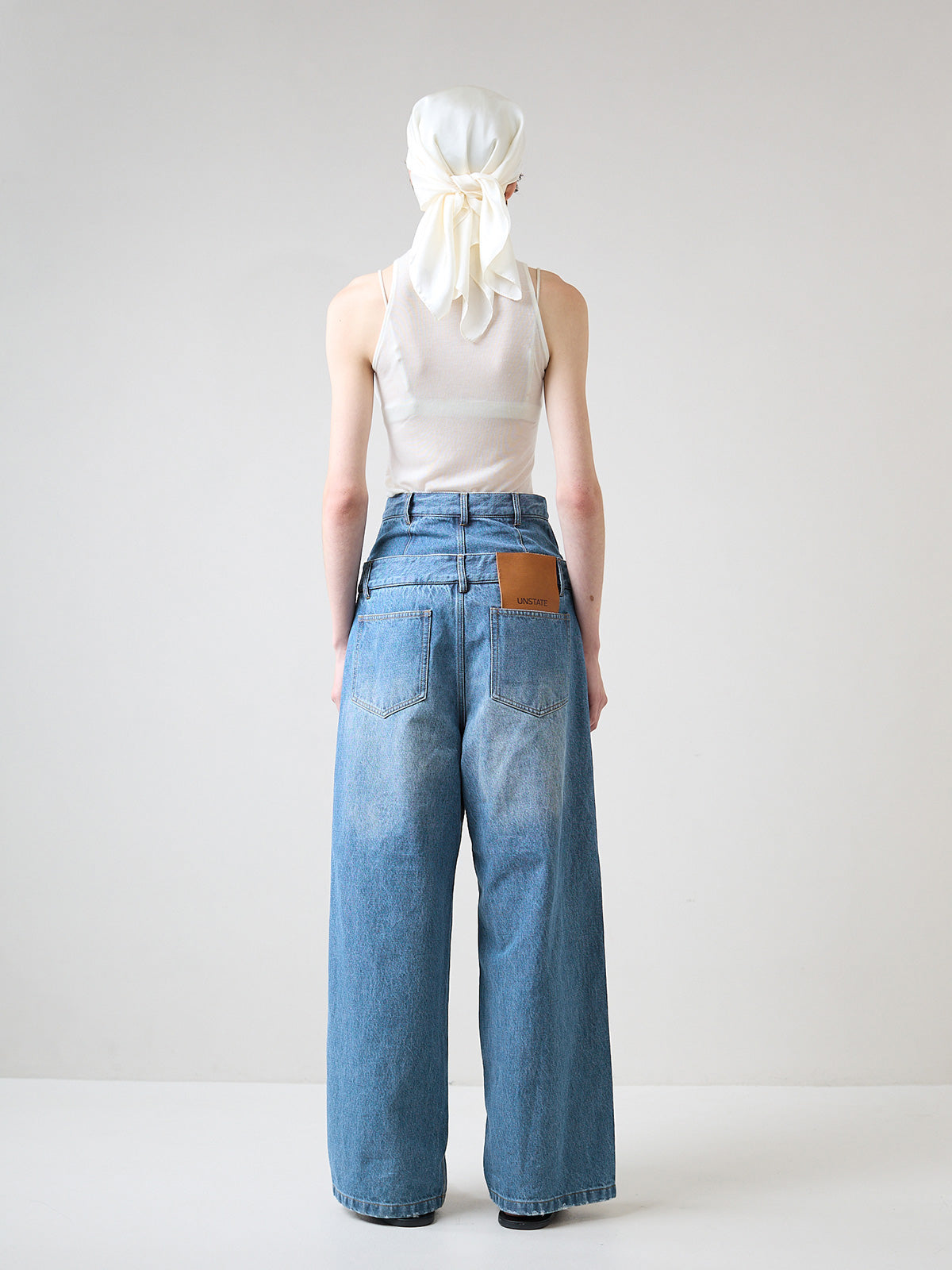 DOUBLE WAIST WIDE PANTS