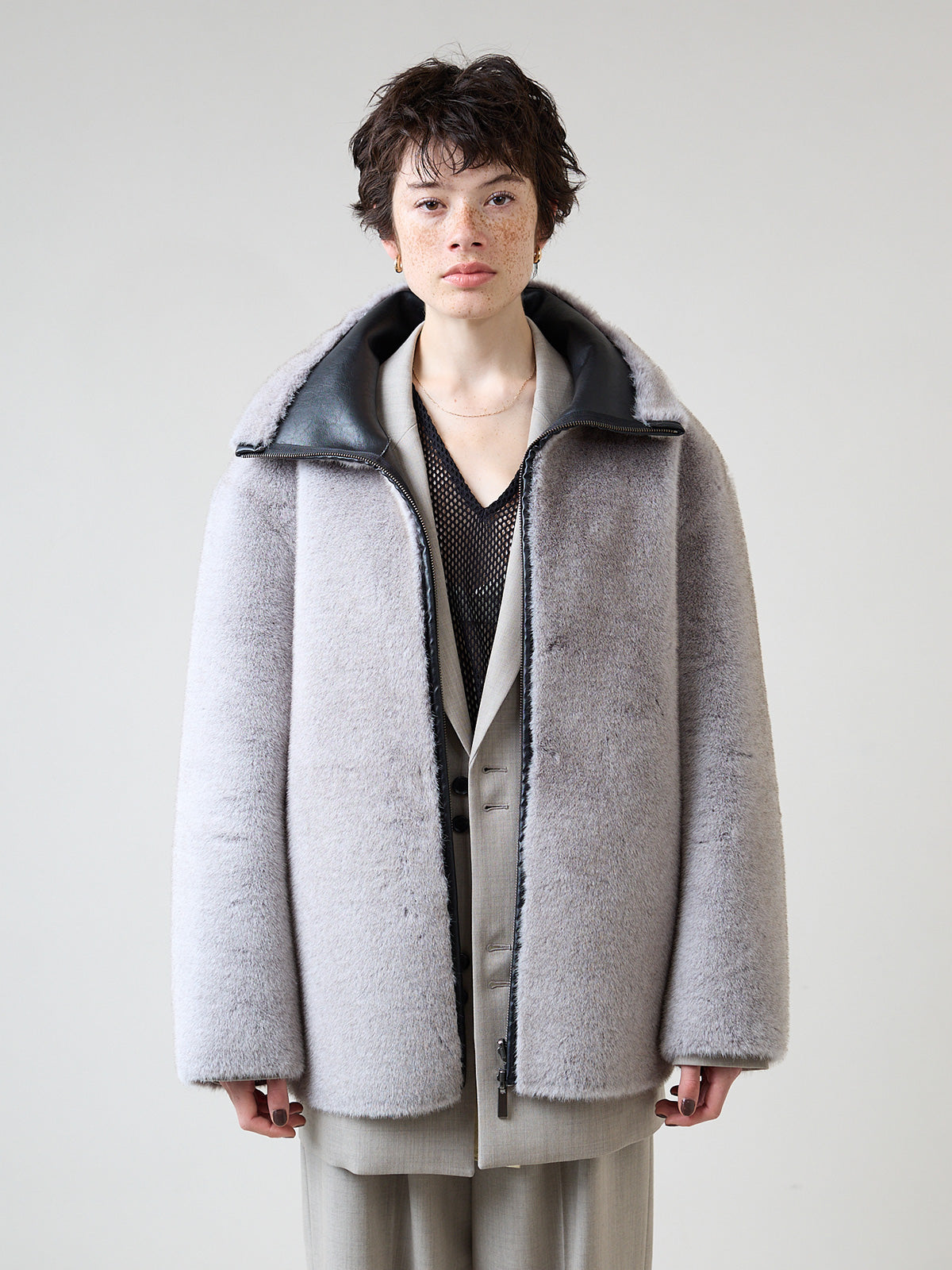 FAUX FUR BLOUSON