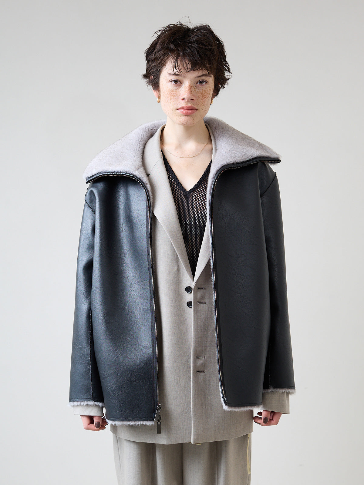 FAUX FUR BLOUSON