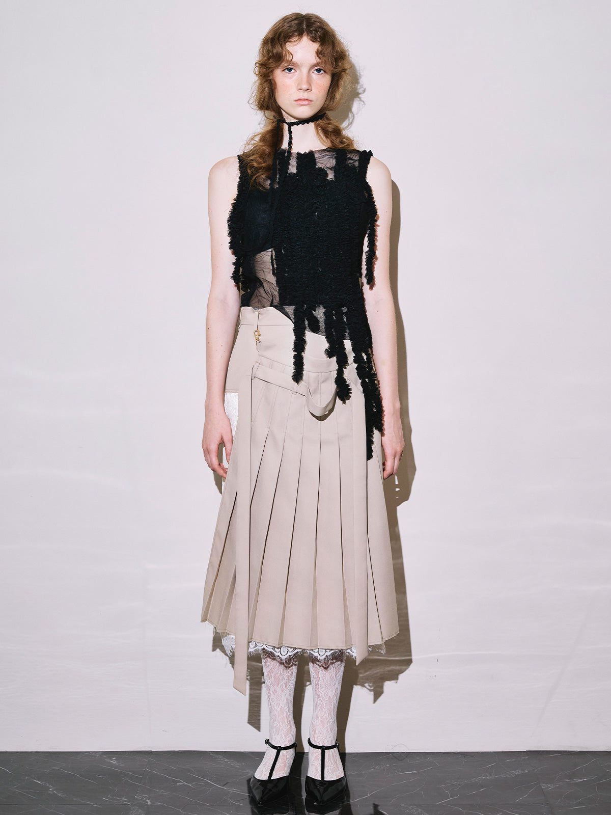 Masquerade pleats skirt