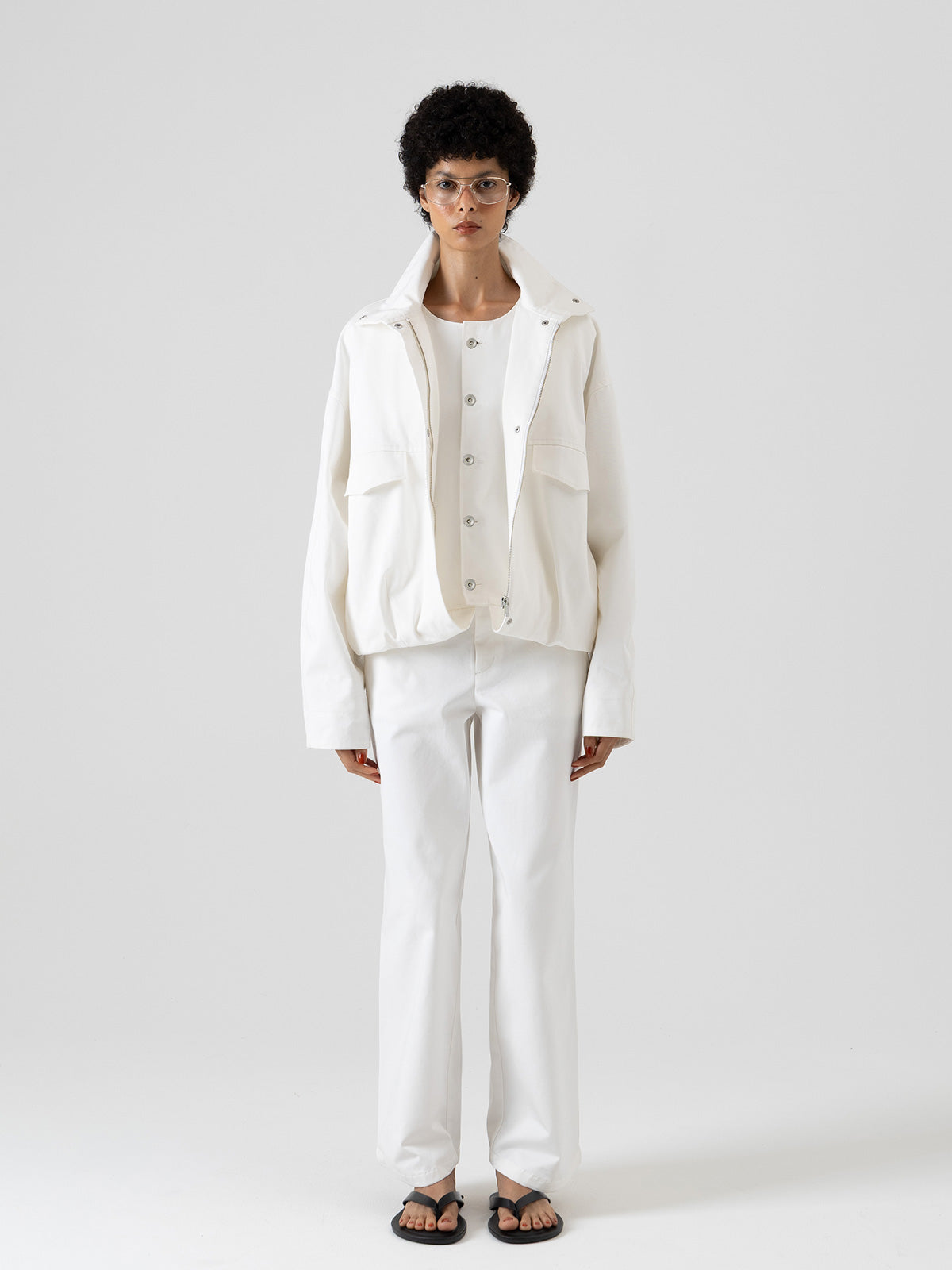 LAYERED CHINO BLOUSON