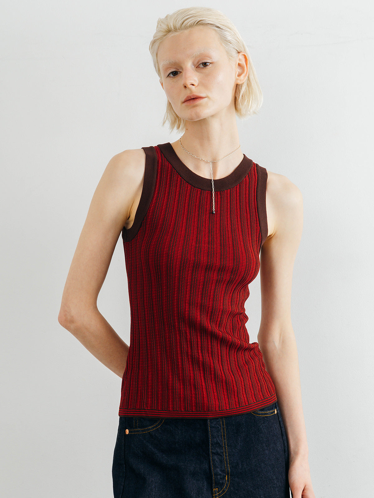 TUCK STITCH TANK TOP
