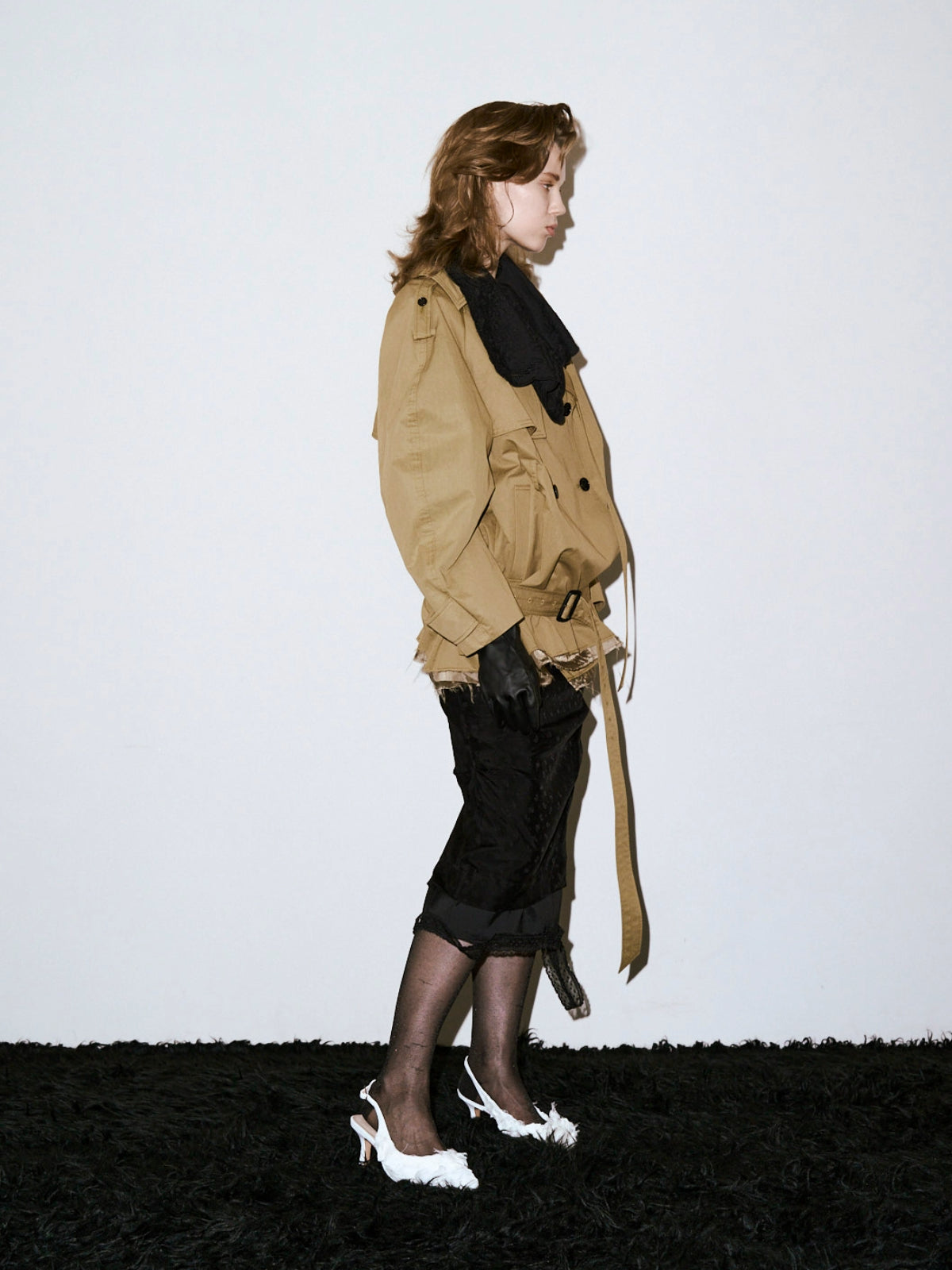 MOSQUE LACE TRENCH COAT