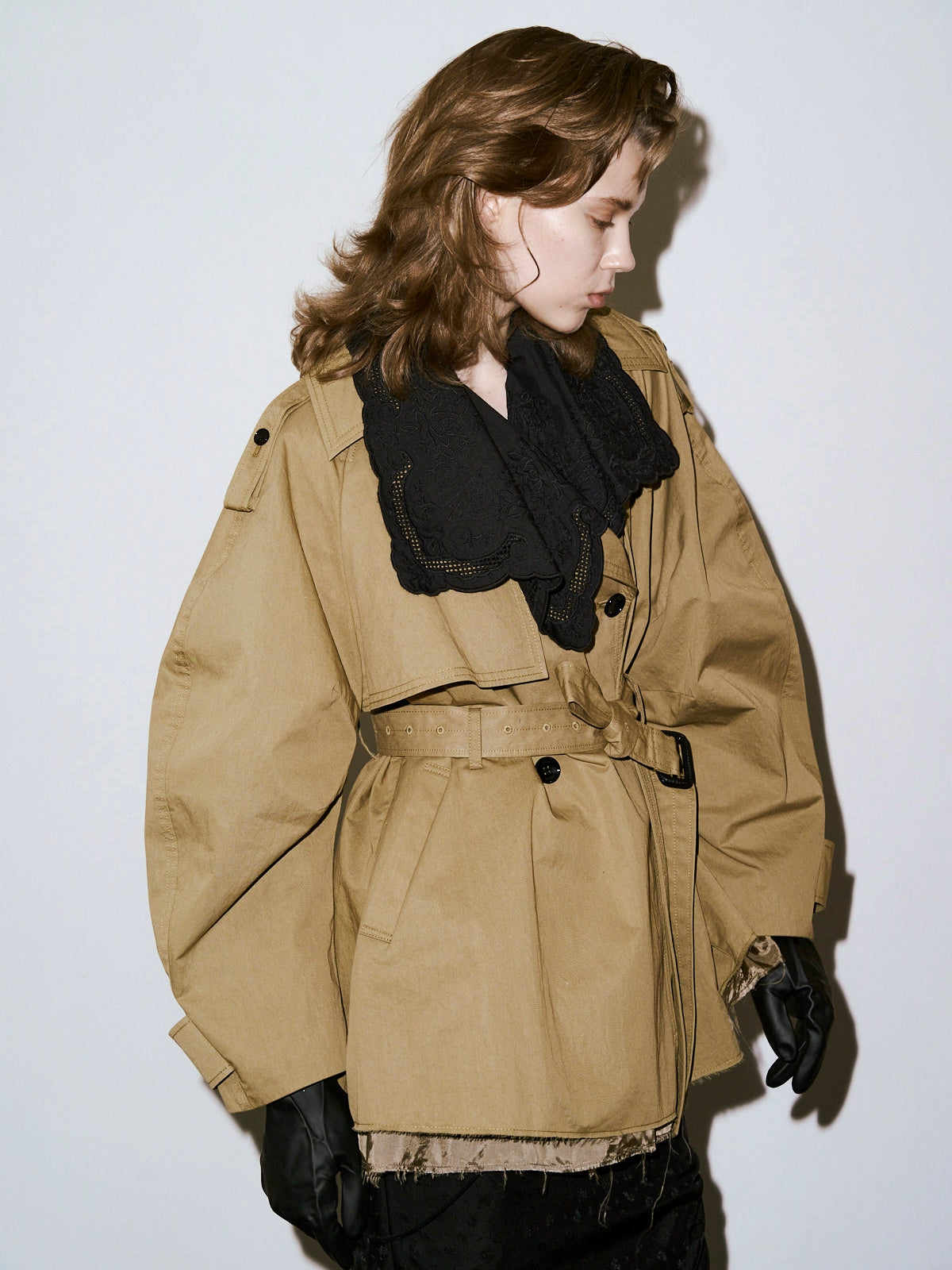 MOSQUE LACE TRENCH COAT