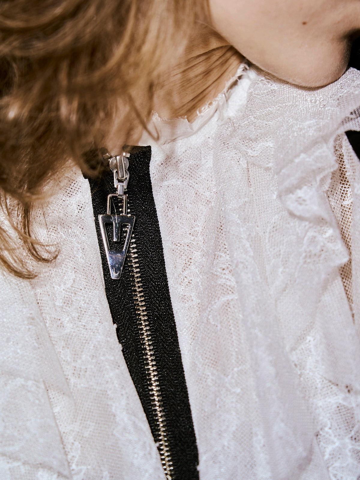 LACE COLLAGE LUCIFER BLOUSE