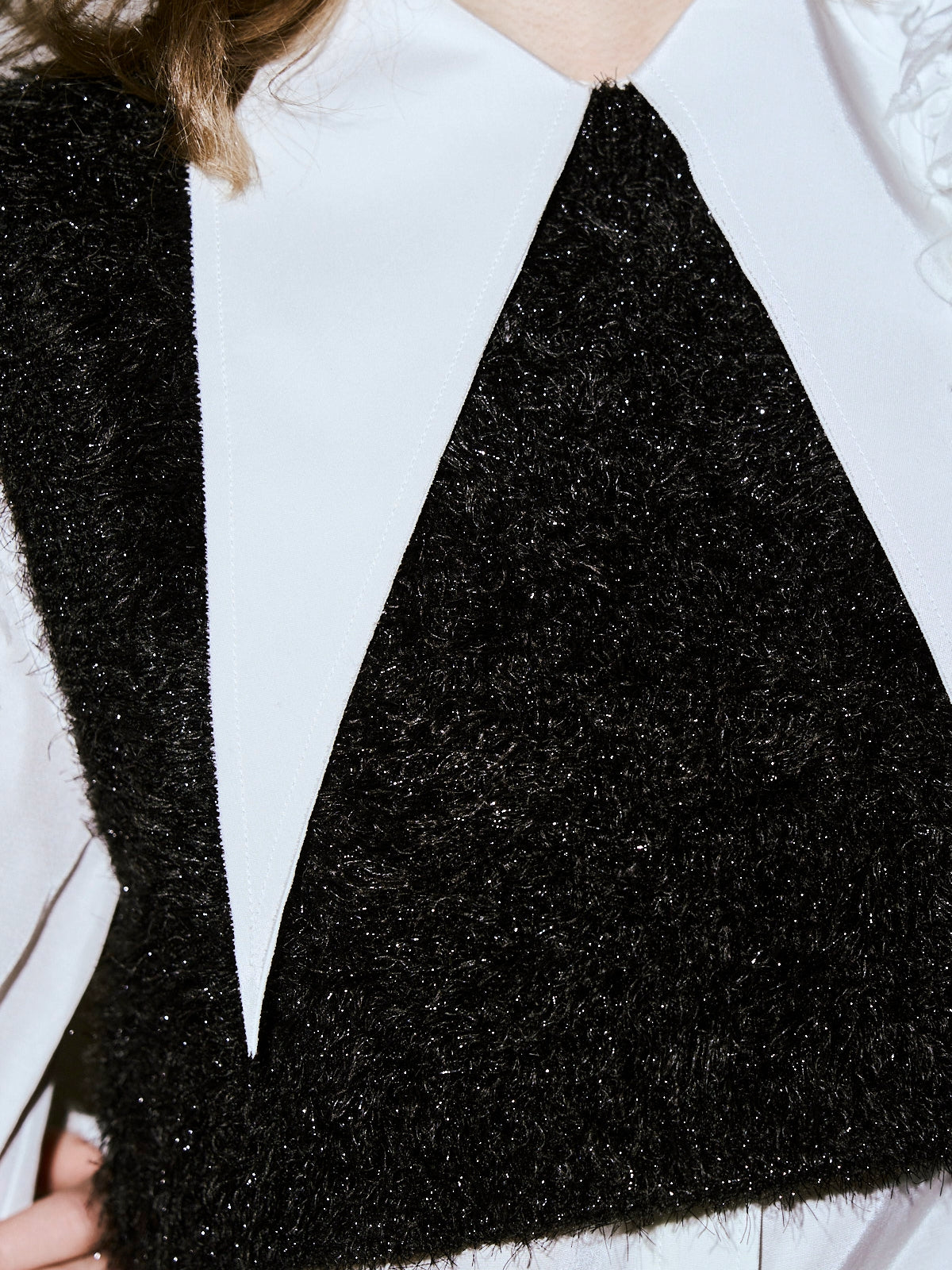 Squall lame fur knit