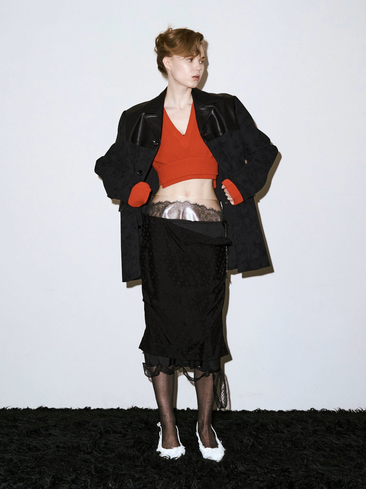 FAUX LEATHER JACKET