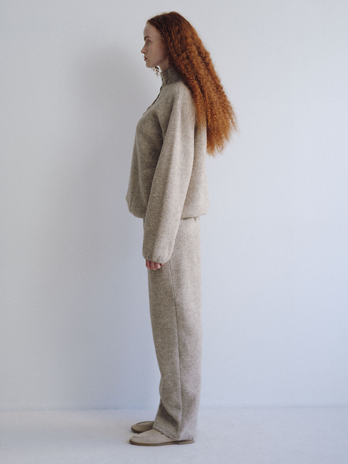 WOOL FLEECE TOP