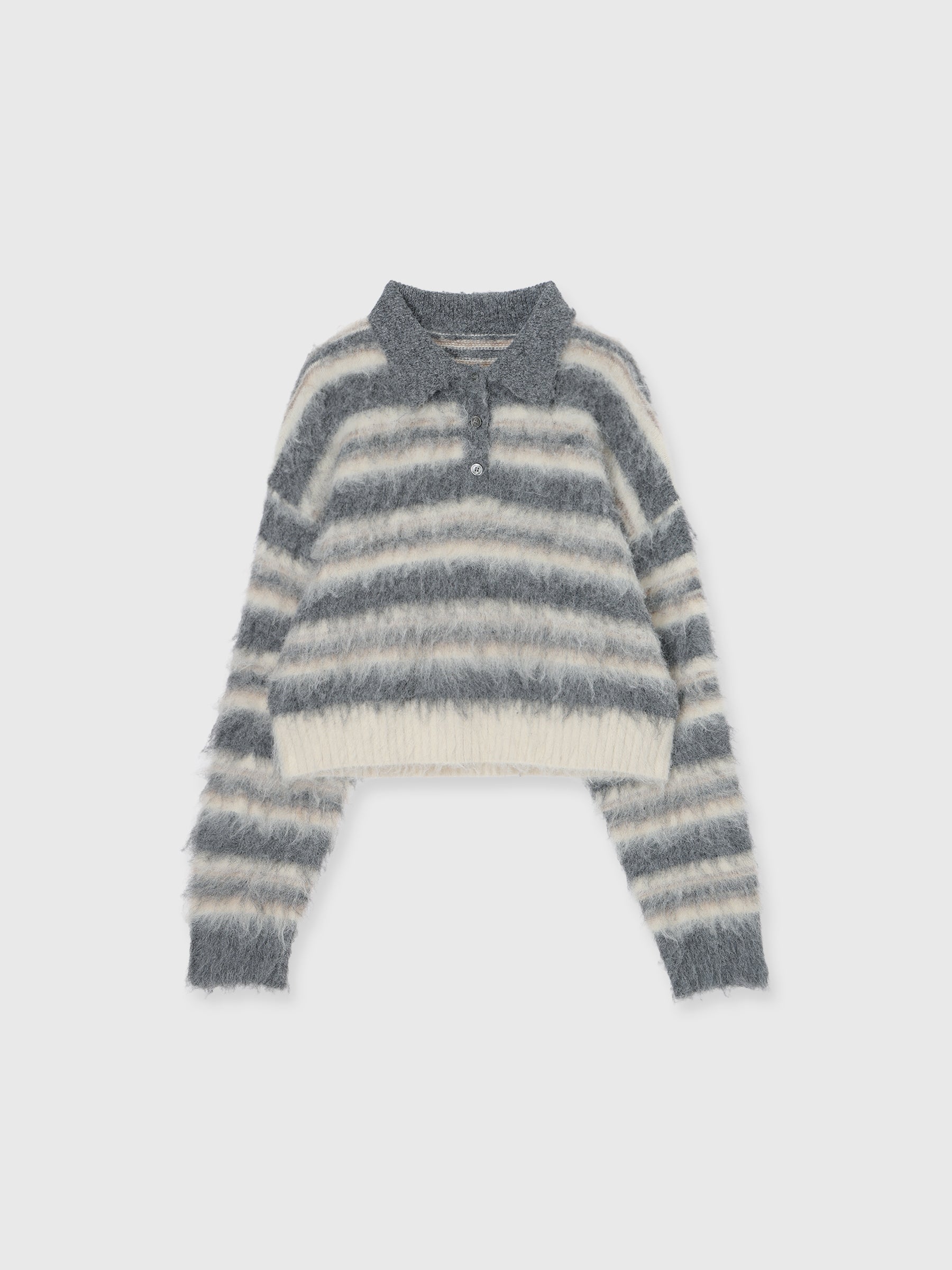 MOHAIR BORDER KNIT
