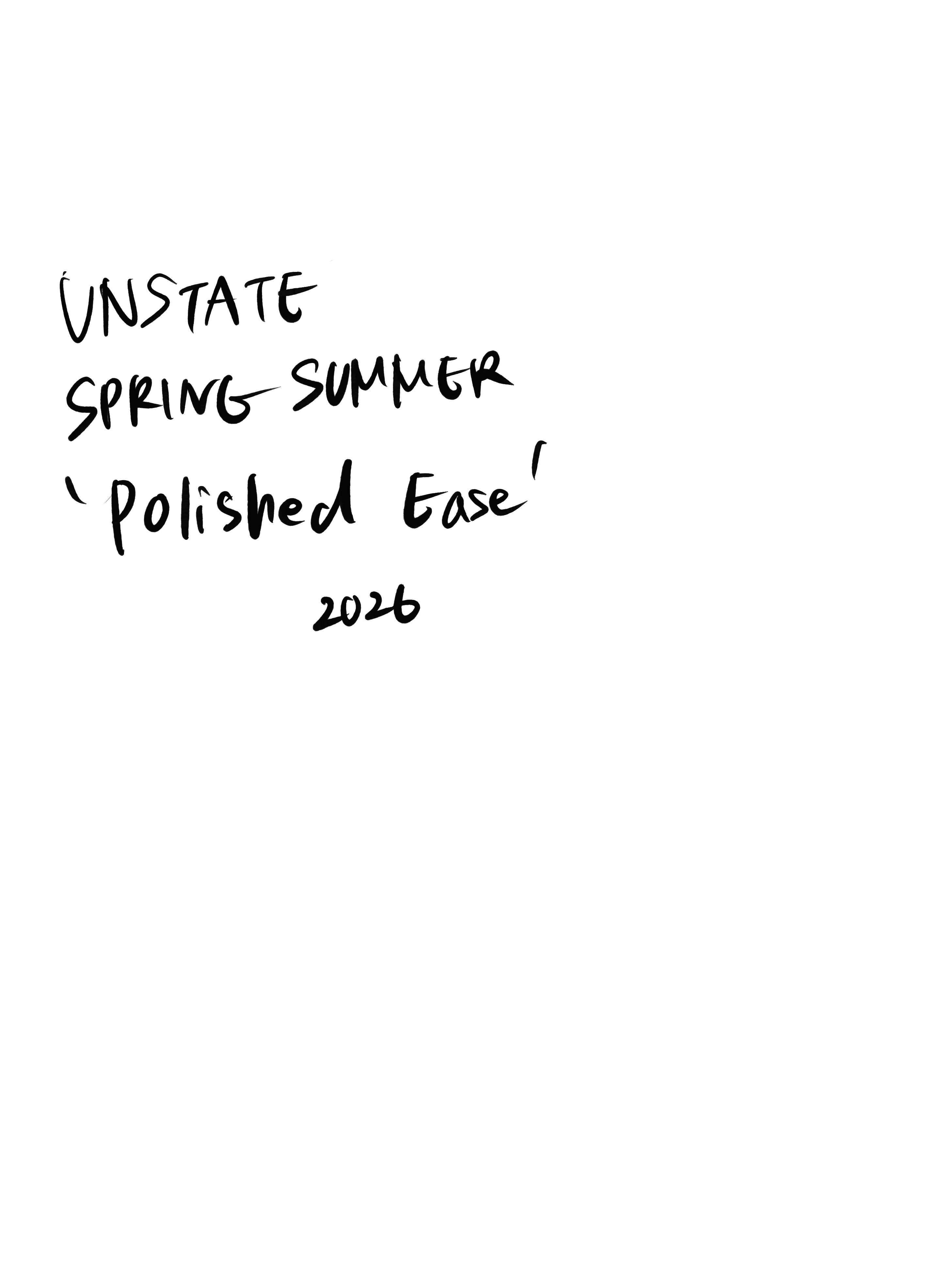 UNSTATE Spring Summer Polished Ease