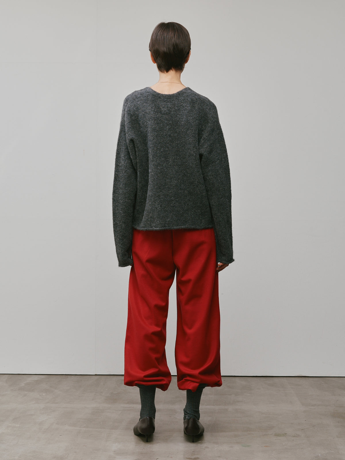 DEEP VN MOHAIR KNIT