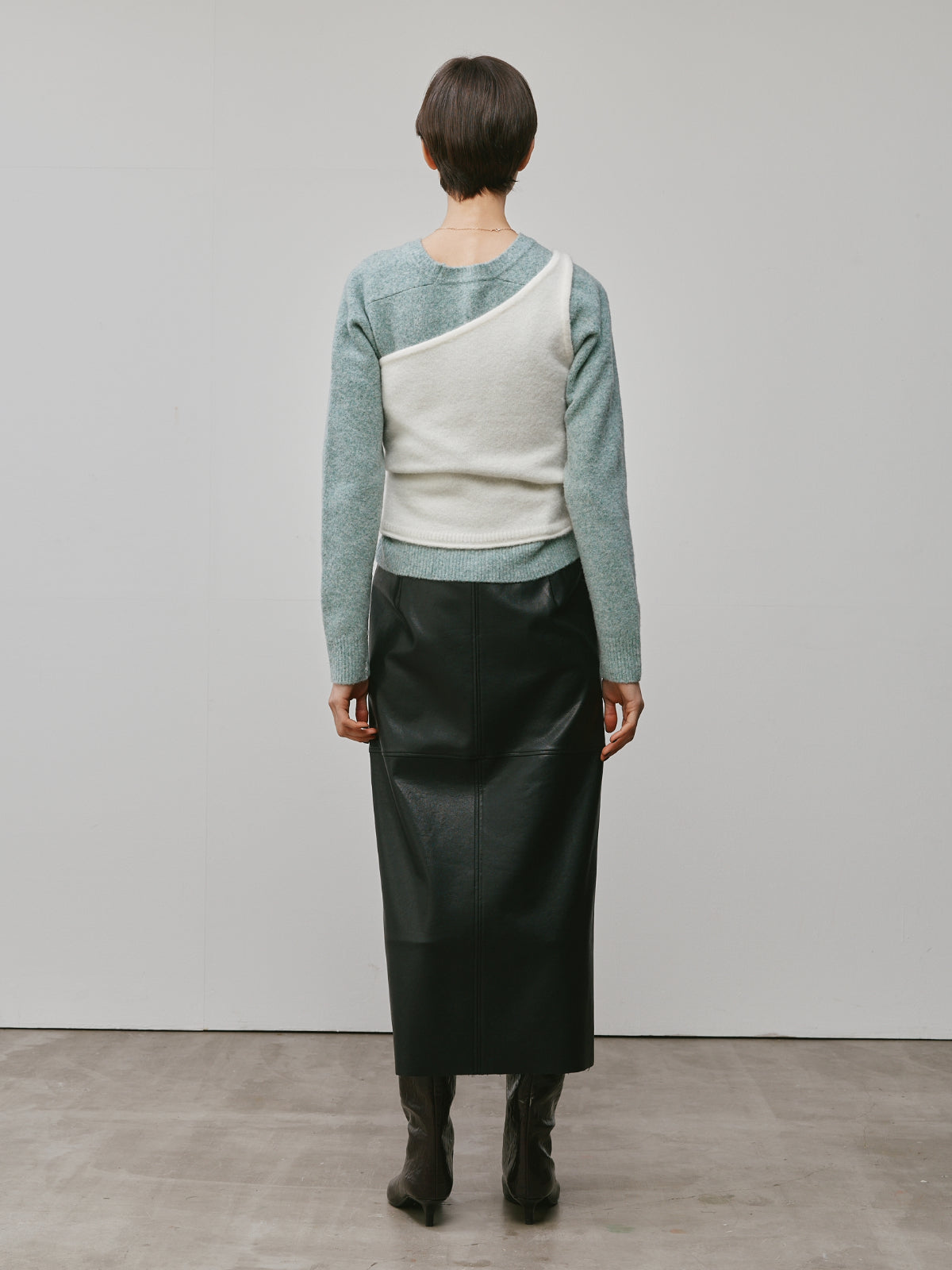 COMBINATION KNIT CARDIGAN