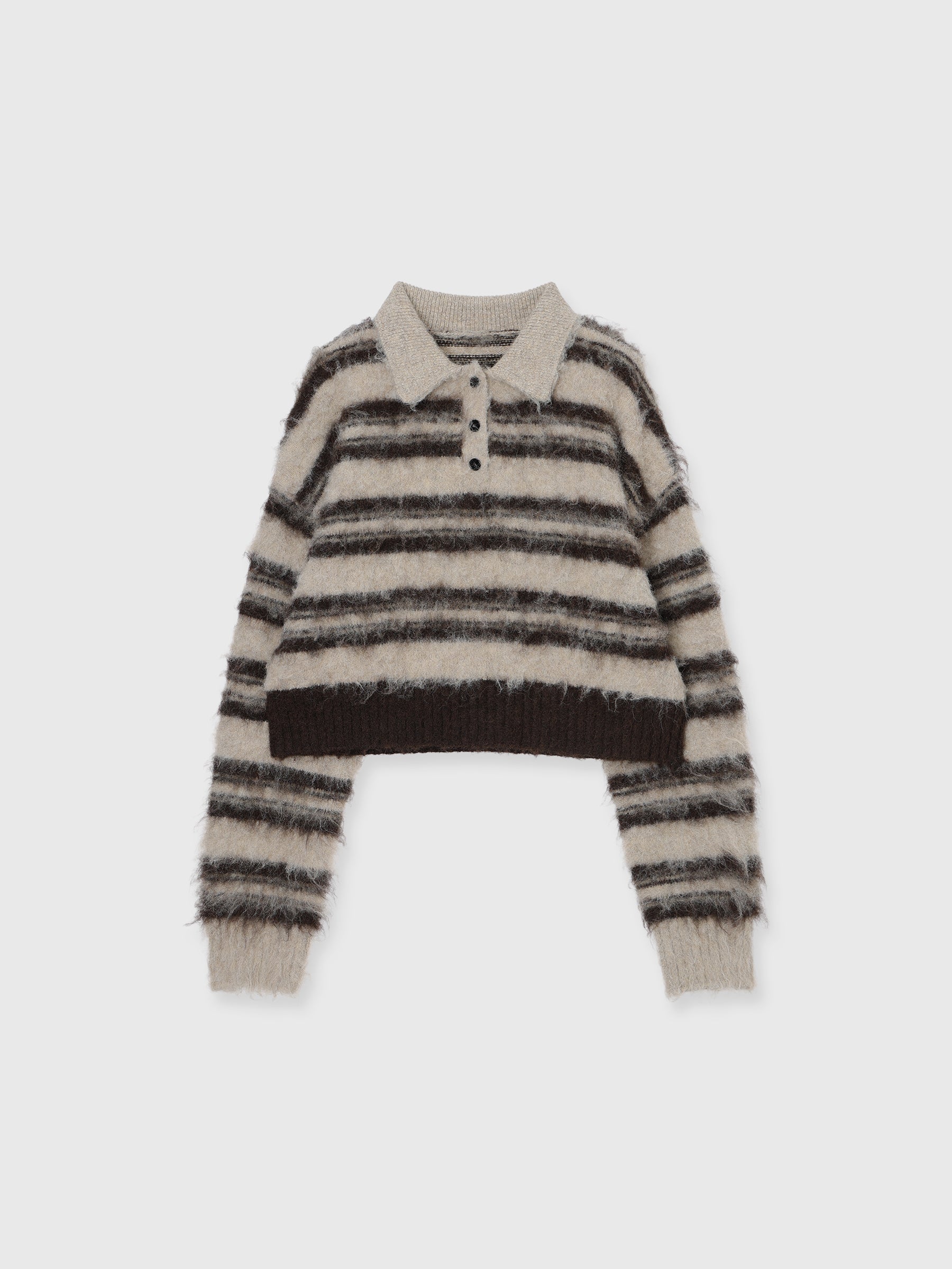 MOHAIR BORDER KNIT