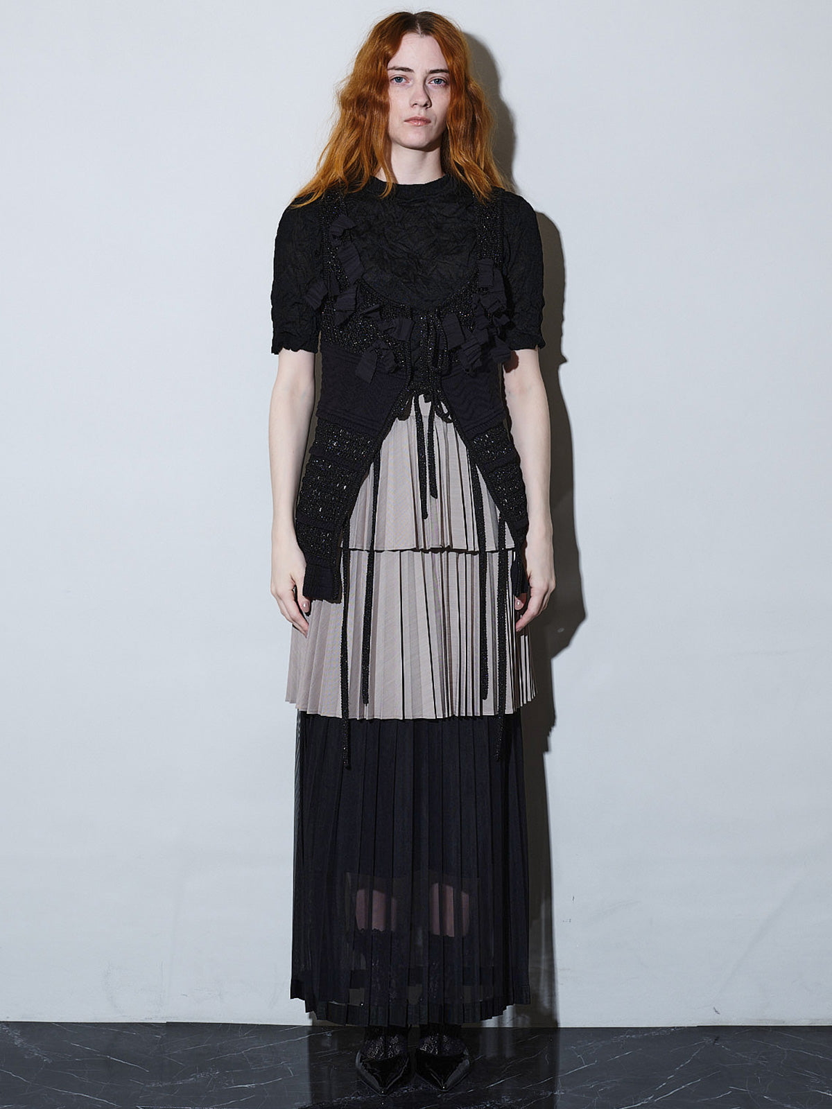 Spica ribbon lame knit