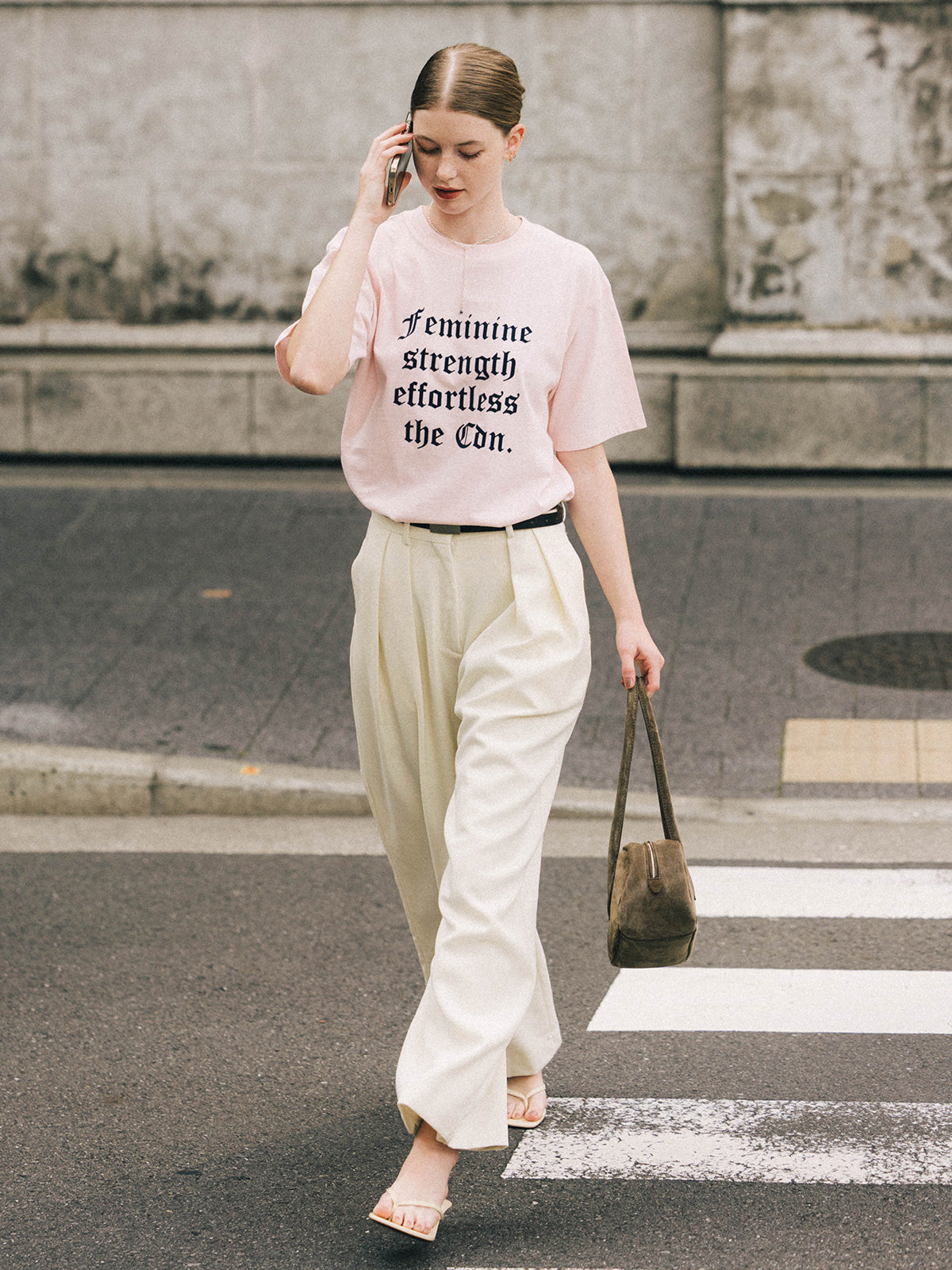 PARMANENT TEE(FLOCKY OLD ENGLISH)