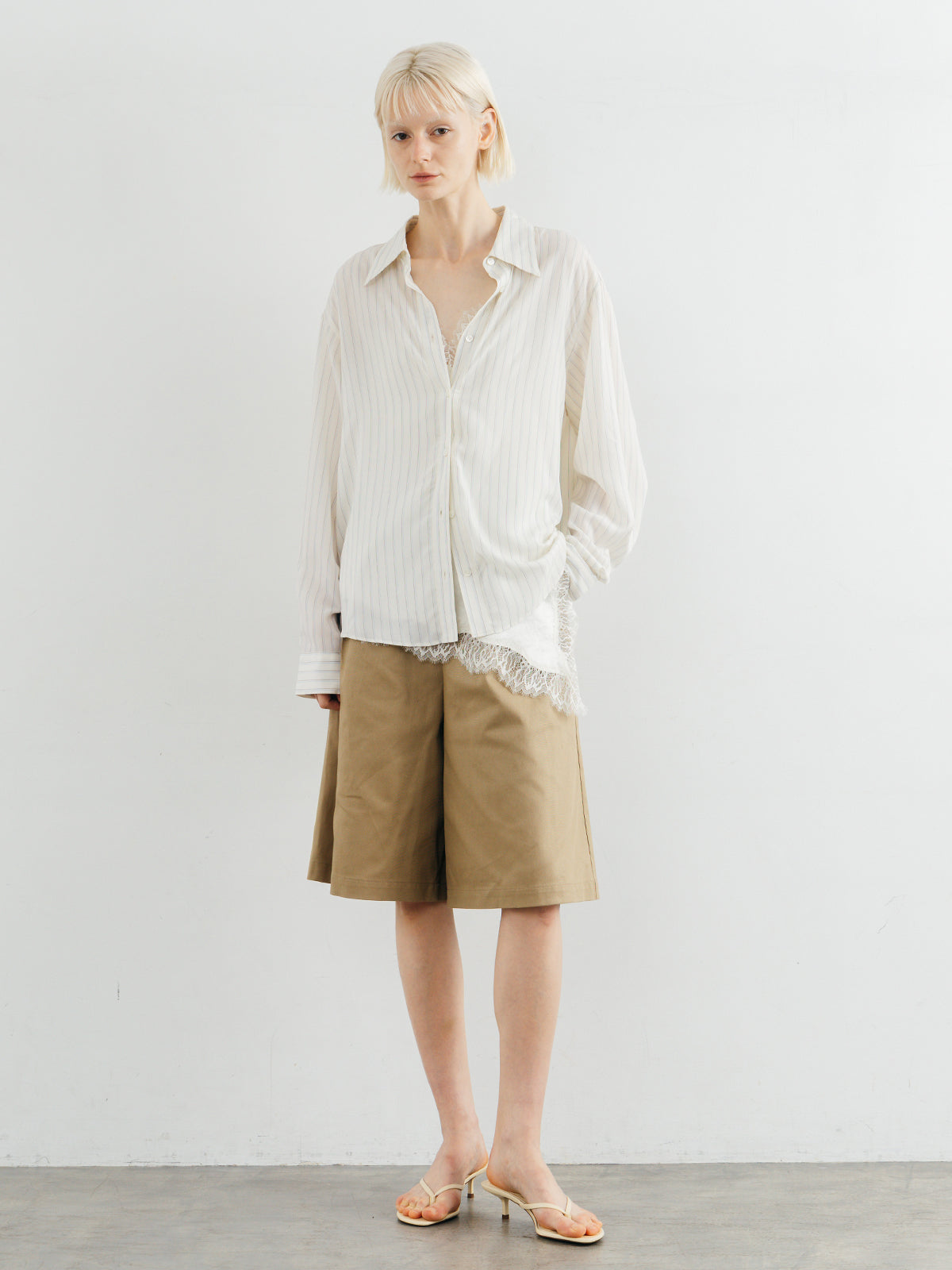 WIDE BERMUDA PANTS