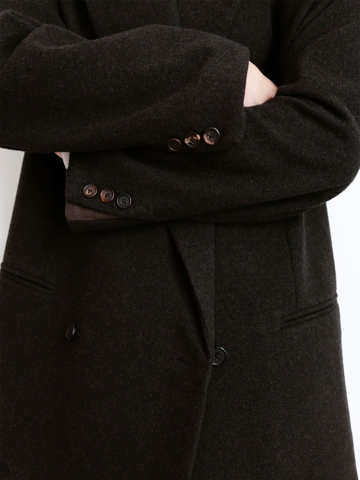 【Studio Doe】Gender Free Wool Double-Breasted Coat