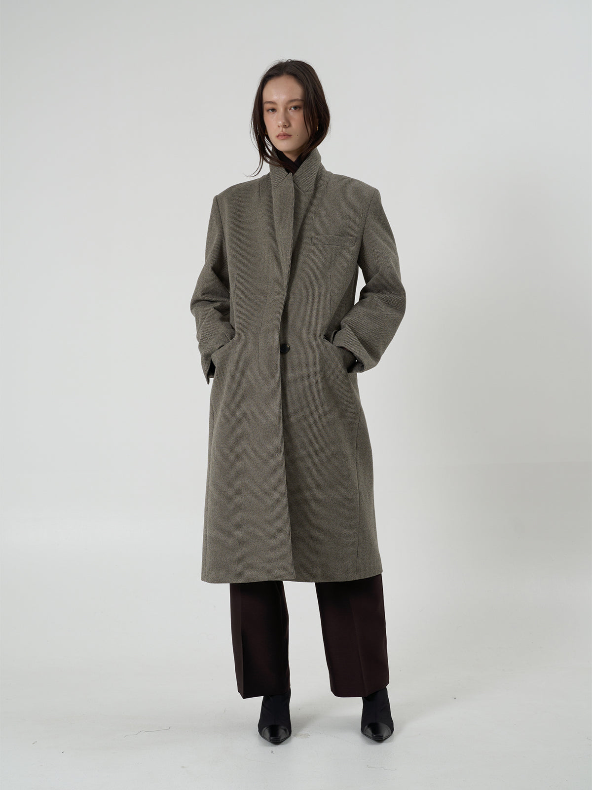【BLOSSOM】CANAE HIDDEN TRENCH COAT