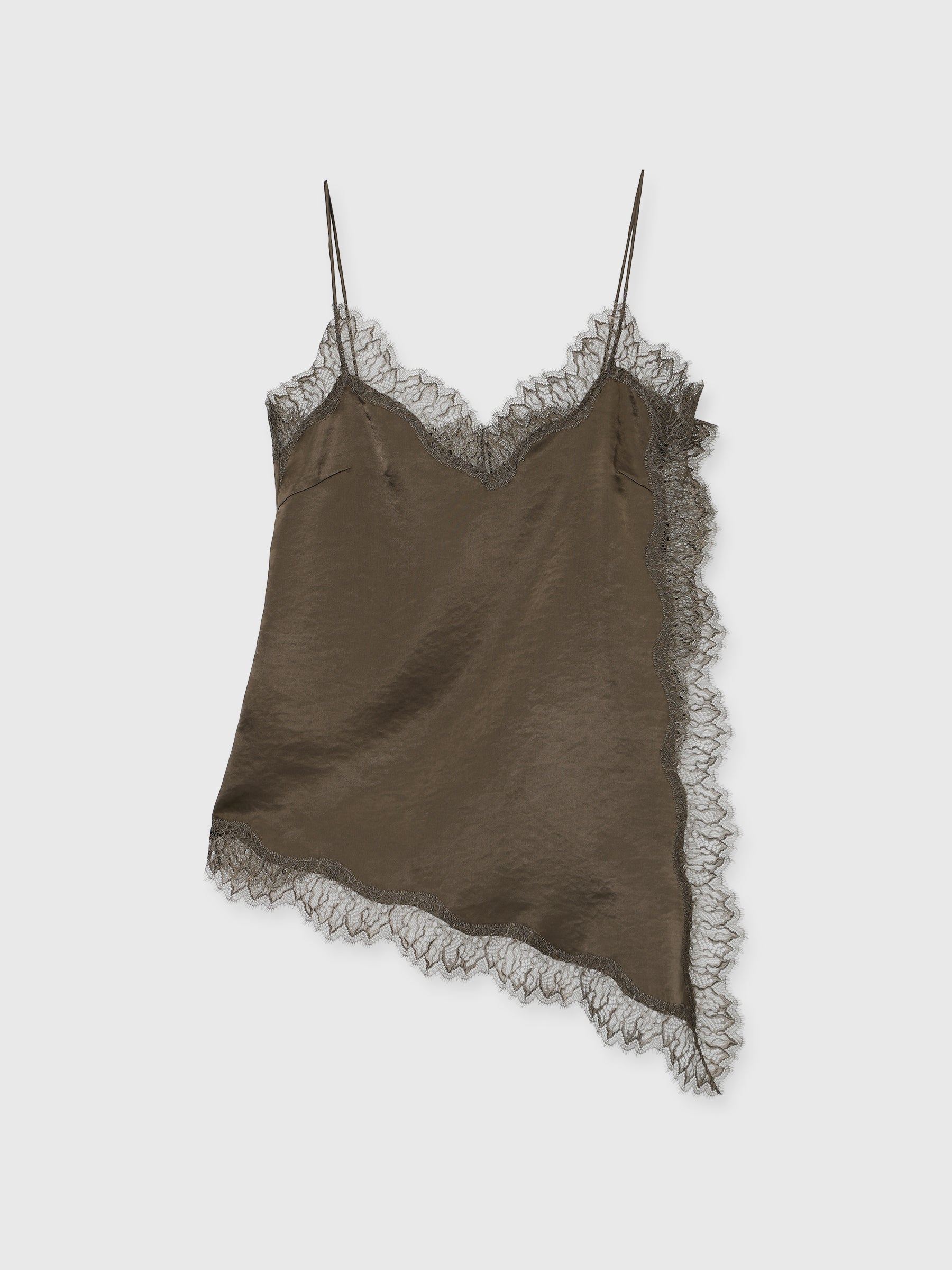 【Mirara】CREDONA LACE CAMI レースキャミ SATIN LACE CAMI