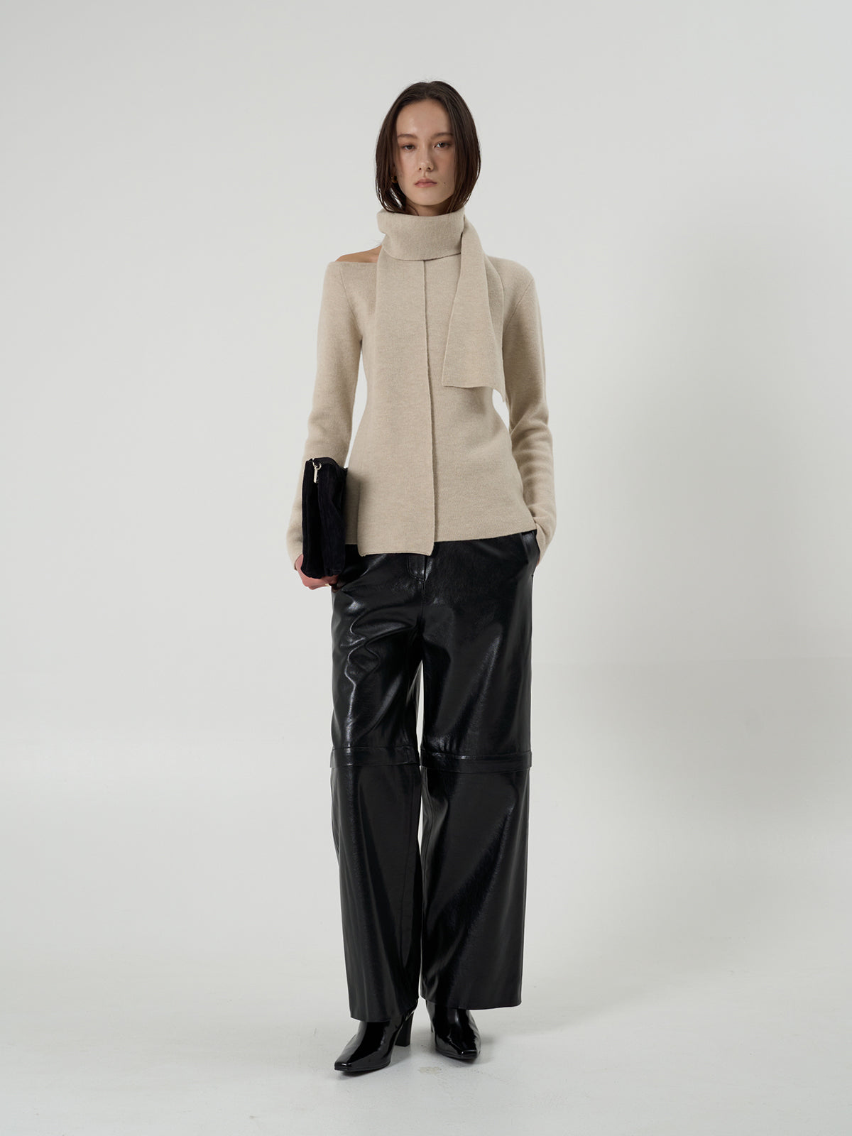 【BLOSSOM】AMBER ONE SHOULDER KNIT