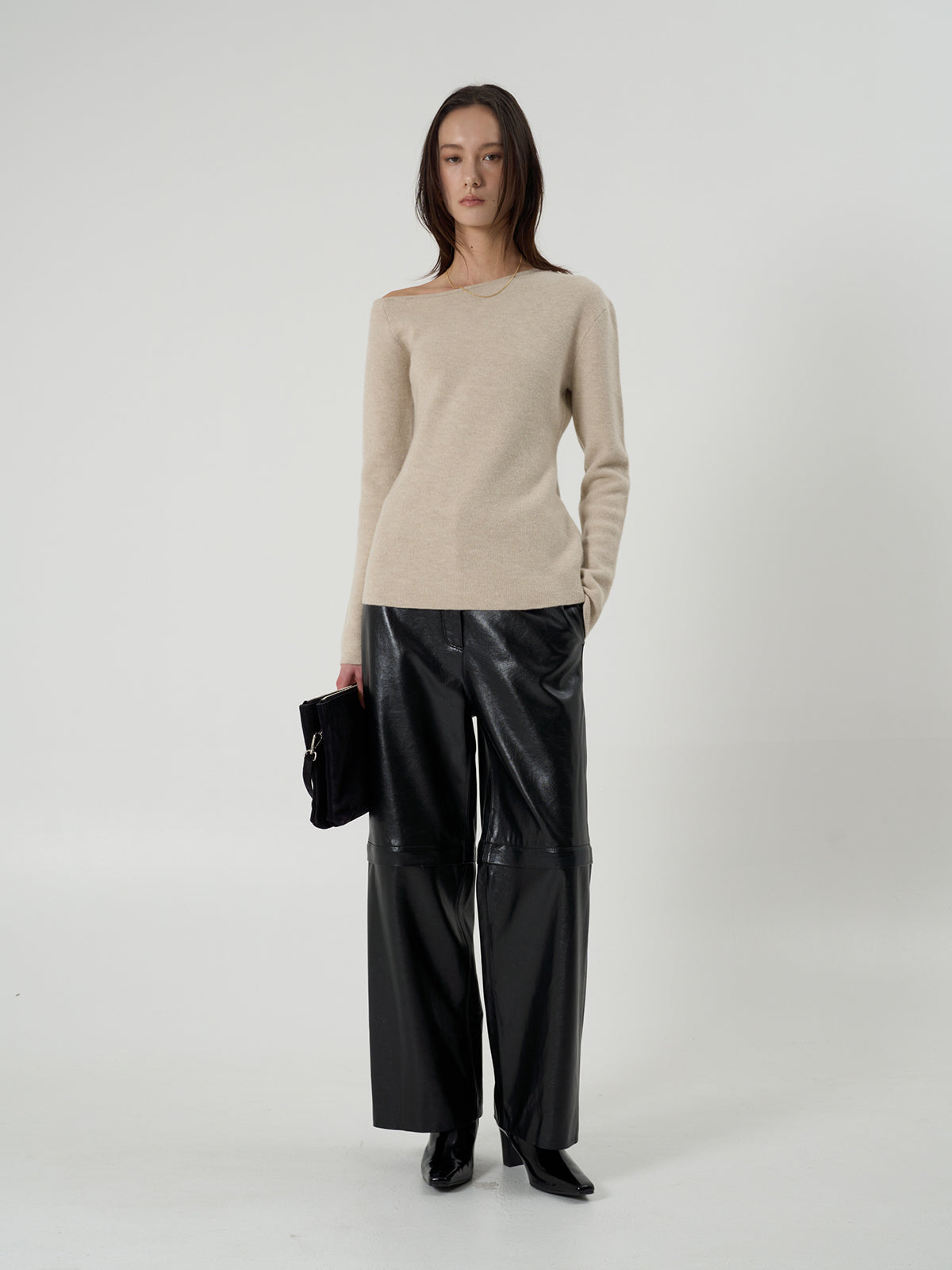 【BLOSSOM】AMBER ONE SHOULDER KNIT