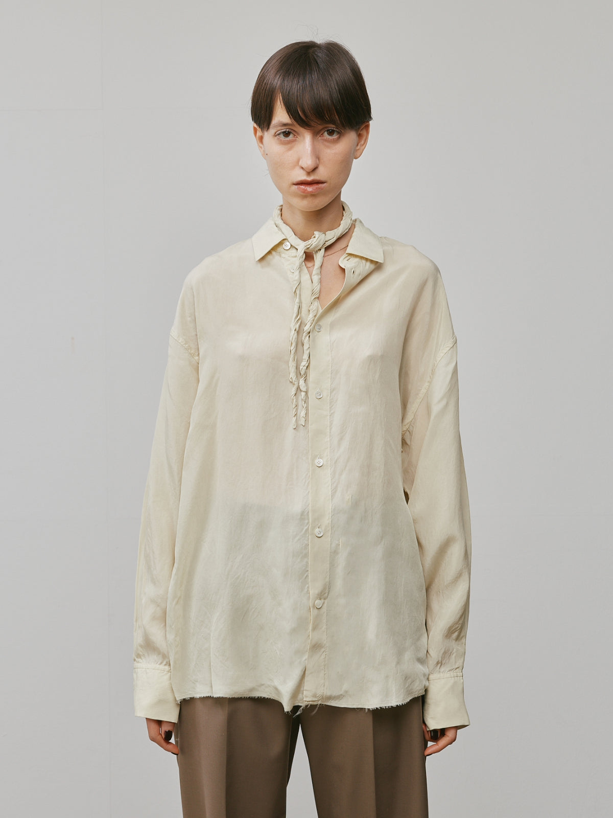 SCARF COLLAR SHRT
