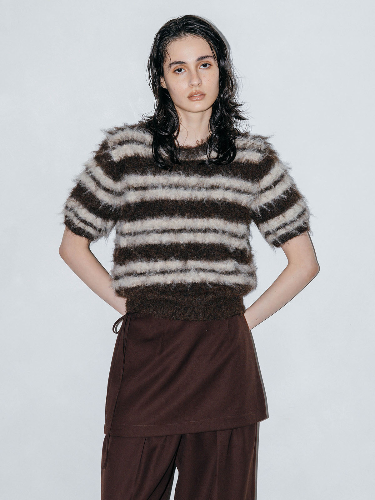 SOFT BRUSHED KNIT TOP