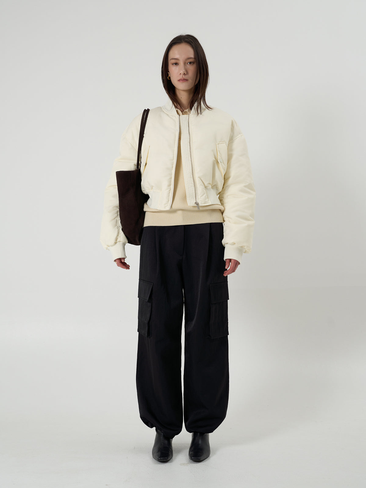 【BLOSSOM】CHAO BOMBER SHORT PADDING