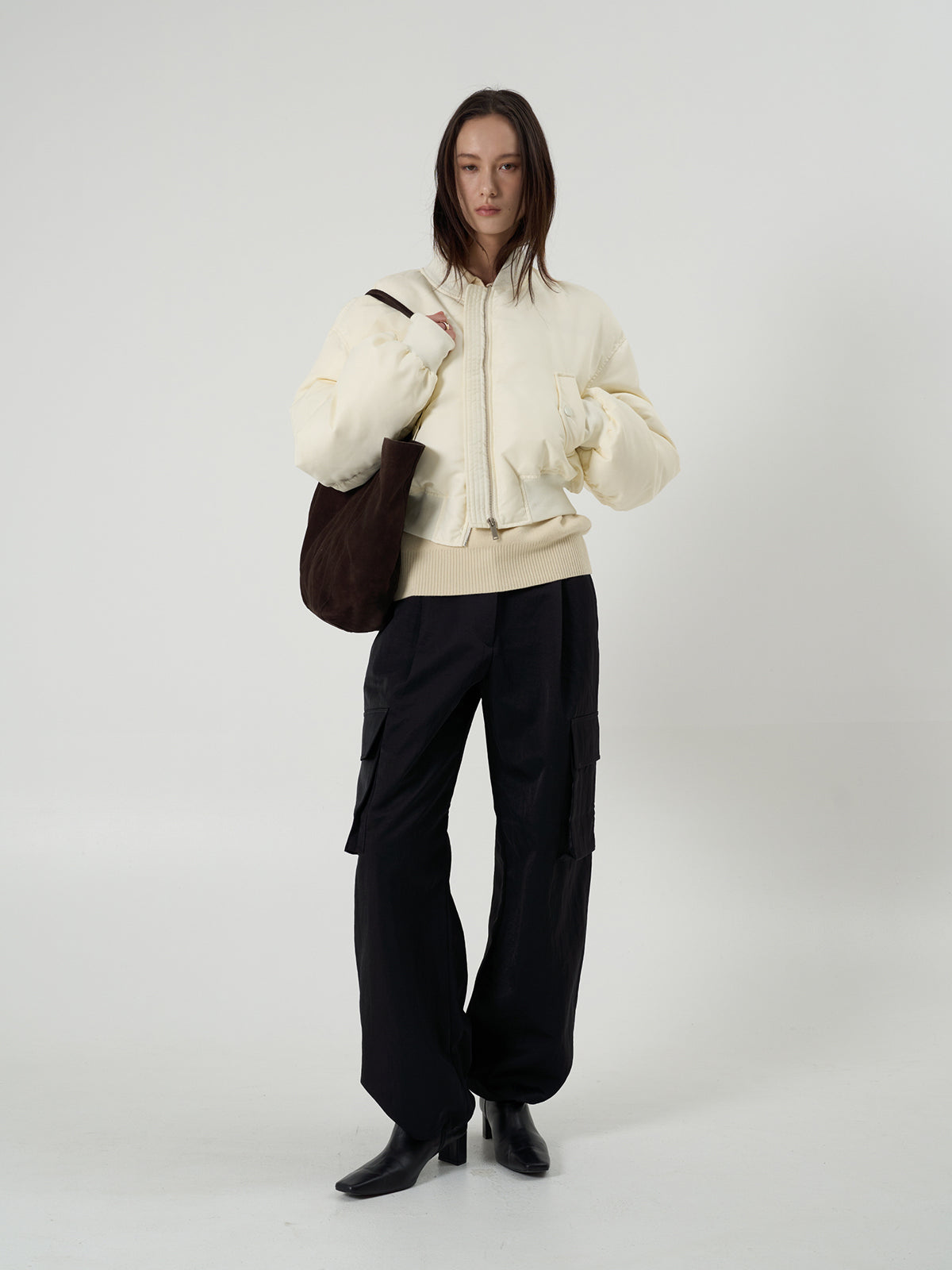 【BLOSSOM】CHAO BOMBER SHORT PADDING