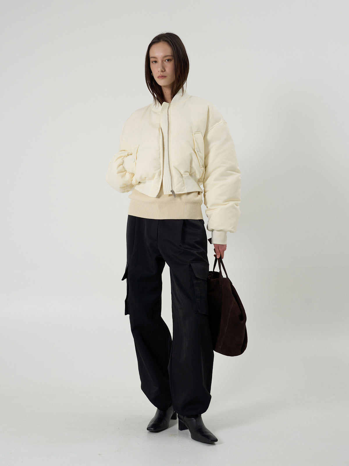【BLOSSOM】CHAO BOMBER SHORT PADDING