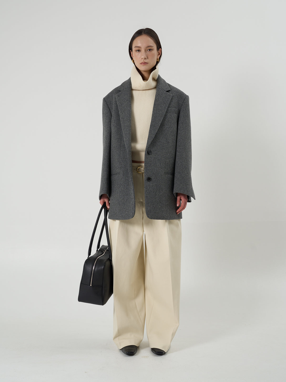 【BLOSSOM】RIVER WOOL OVERFIT JACKET