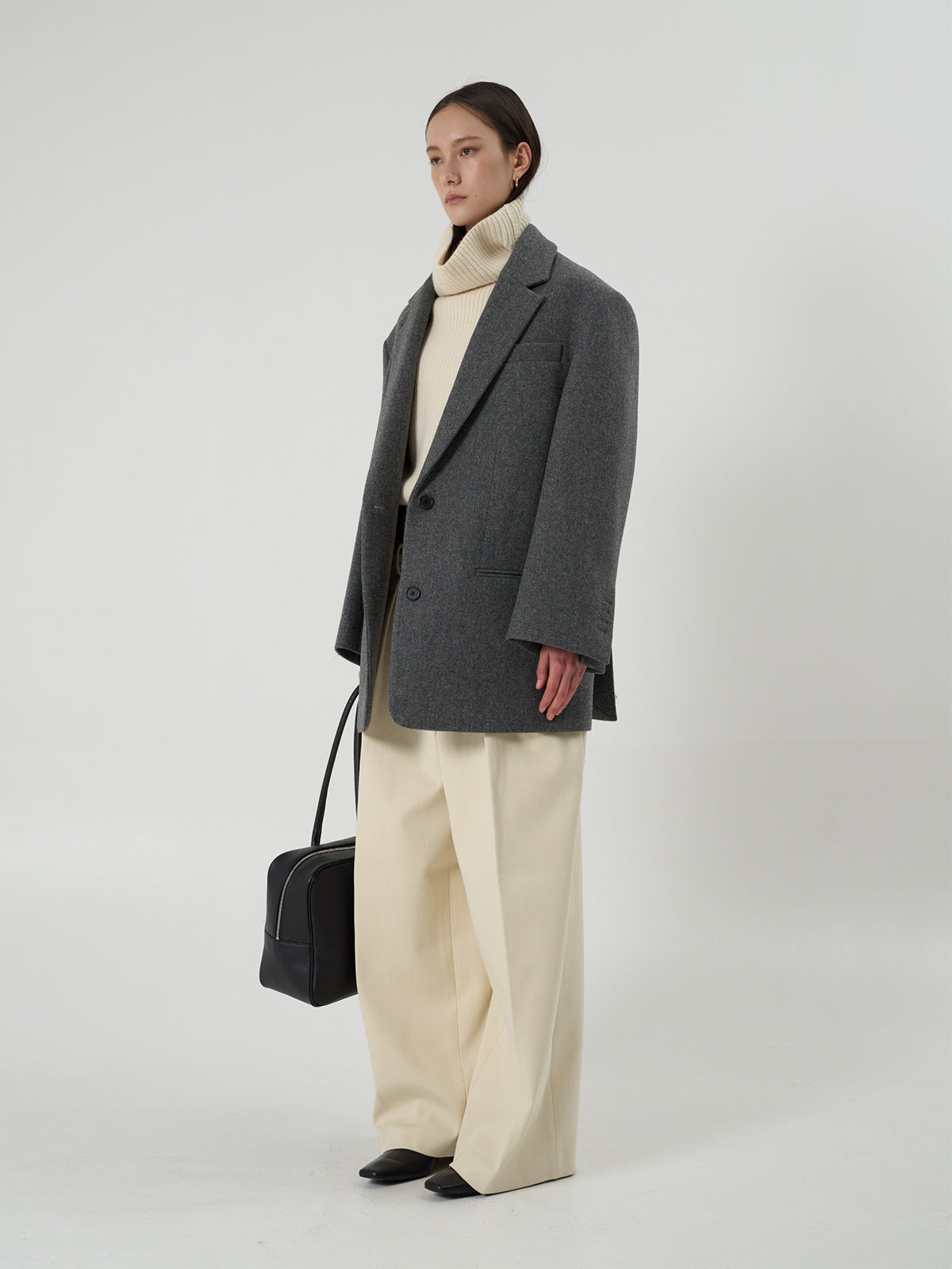 【BLOSSOM】RIVER WOOL OVERFIT JACKET