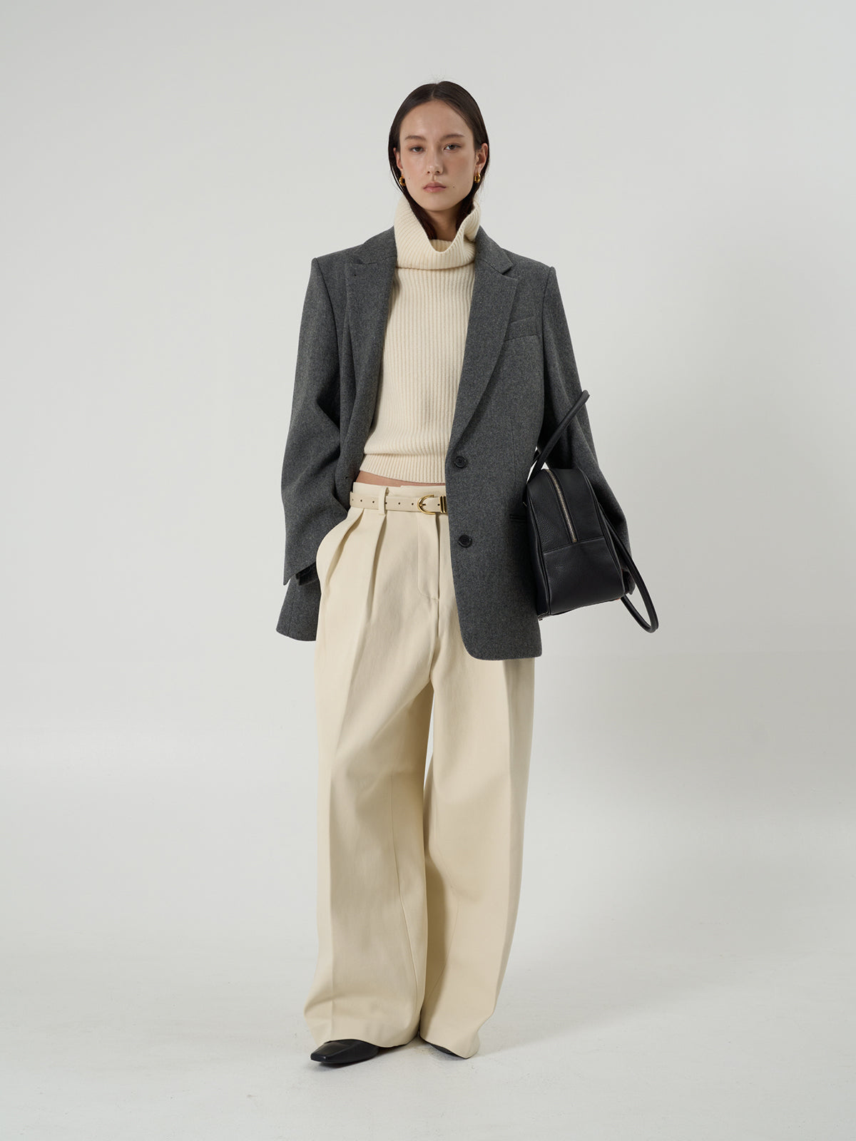 【BLOSSOM】RIVER WOOL OVERFIT JACKET
