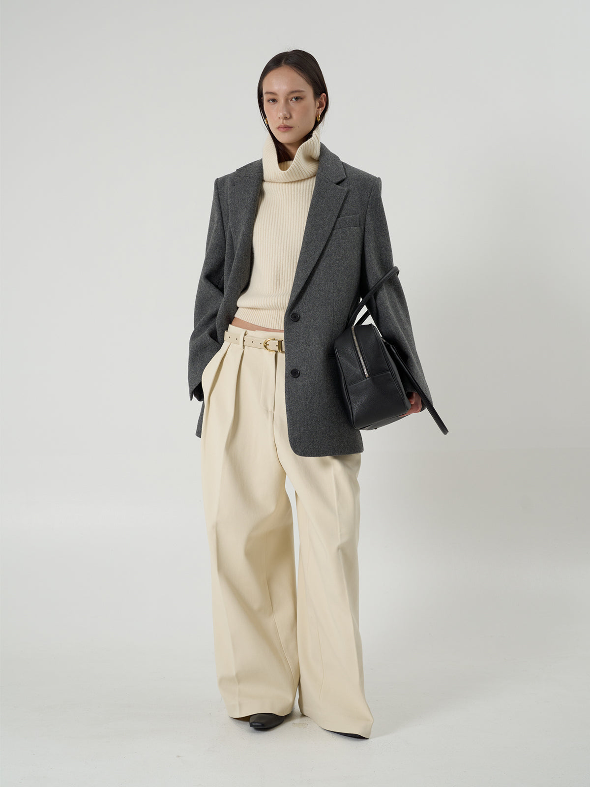 【BLOSSOM】RIVER WOOL OVERFIT JACKET