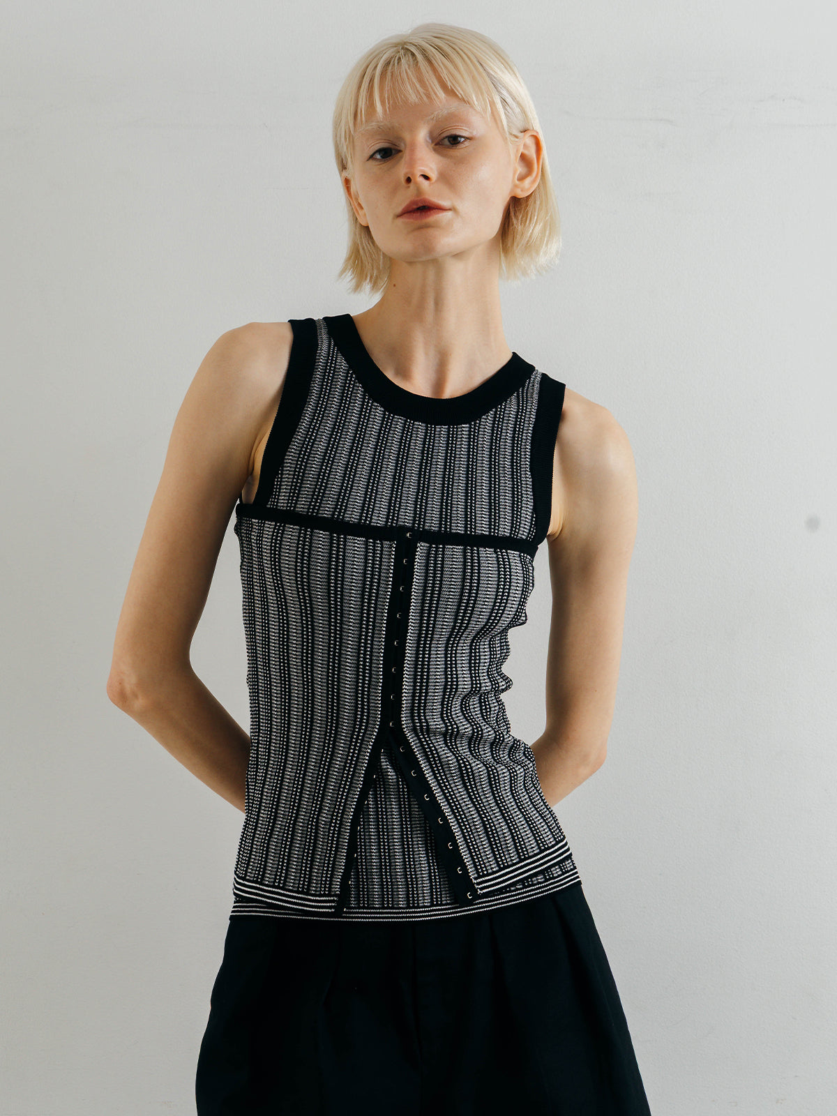 TUCK STITCH BUSTIER