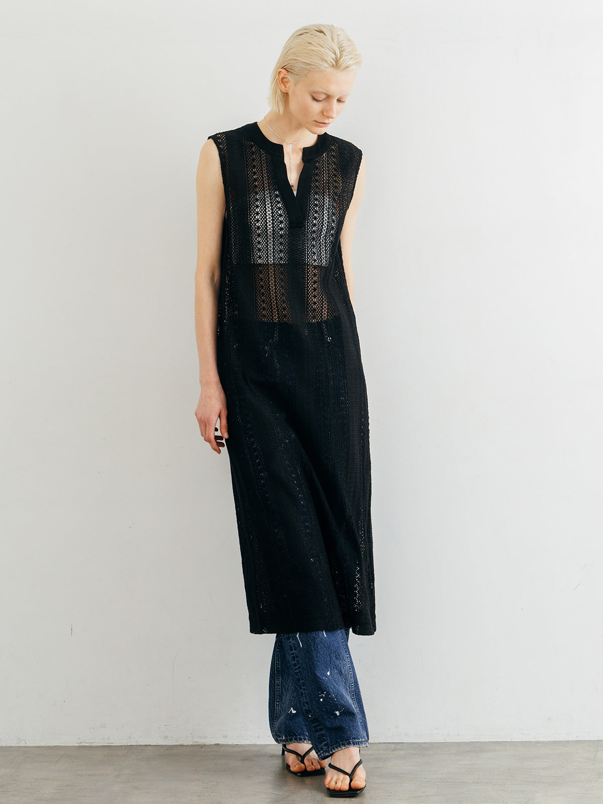 SHEER LONG ONEPIECE