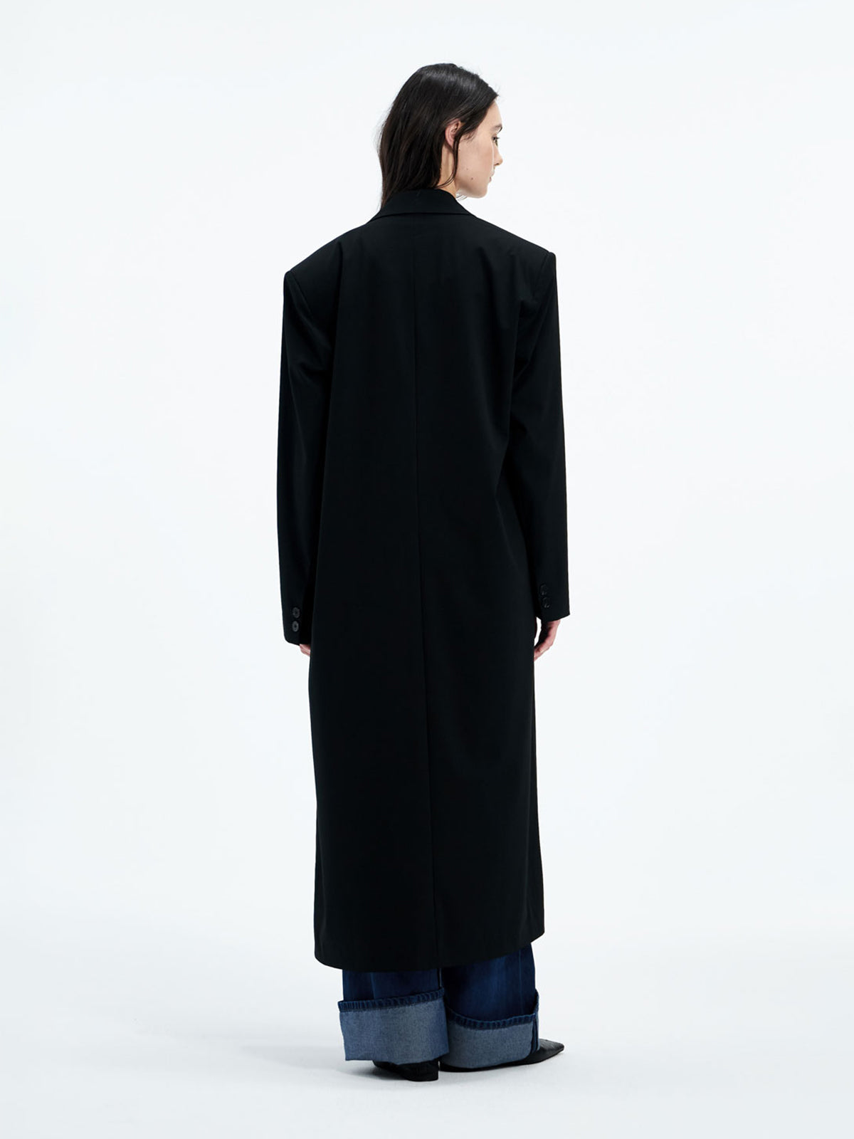【Studio Doe】StuTurn-Up Cuff Tailored Coat