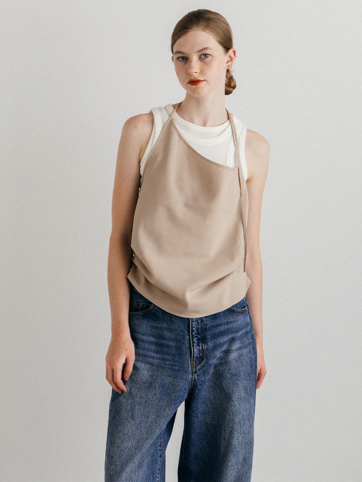 OFFSET RIB TANK TOP